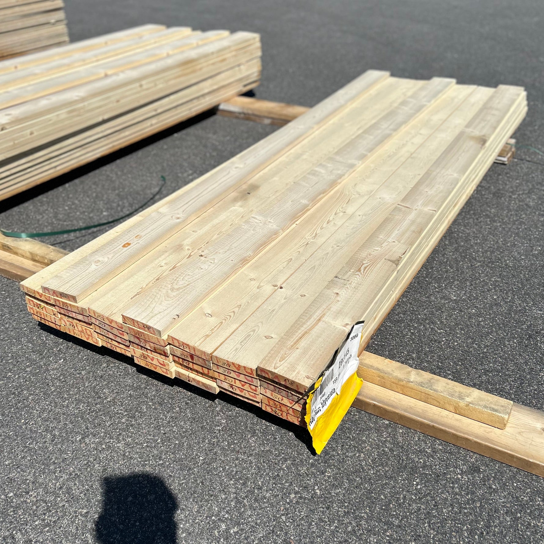 Paket Finsågade Brädor 28x145mm 3.0m 38st Obehandlade