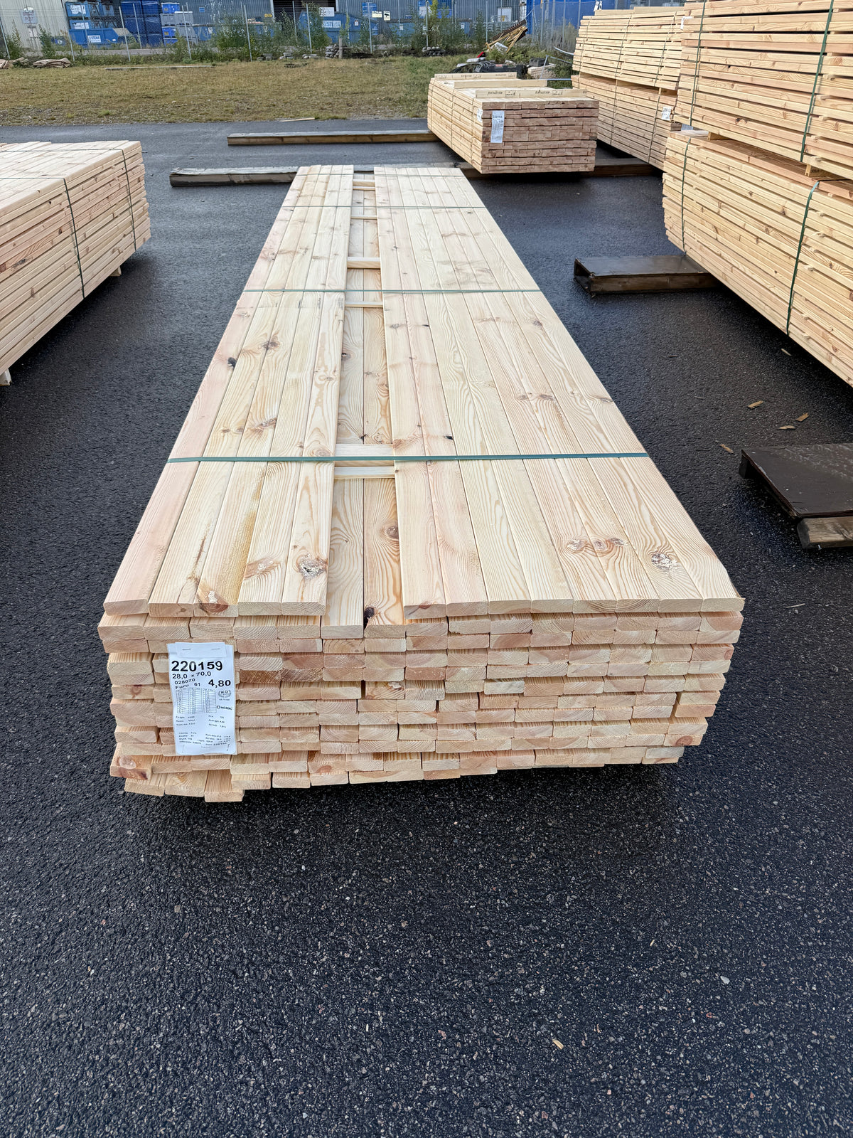 Parti Glespanel 28x70mm 4.80m 178st Furu