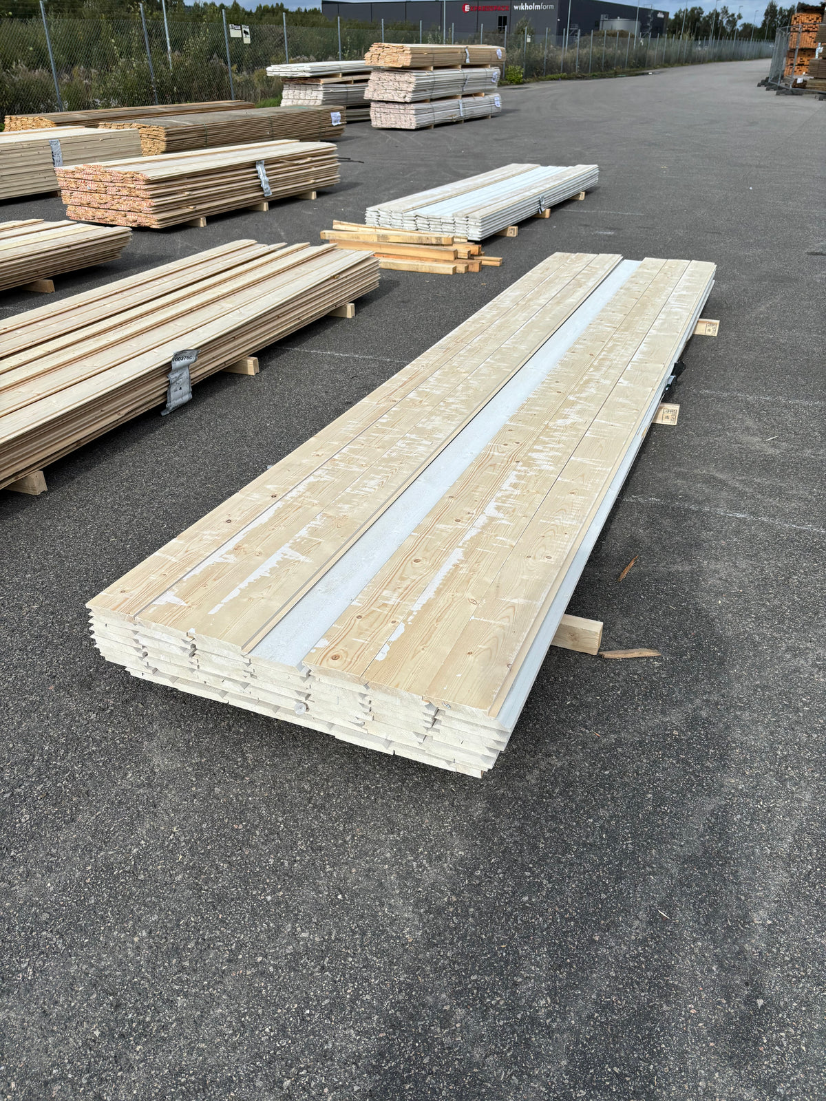 Paket Falsad Dubbelfas 22x145mm, 54st 4,20m Grundmålad