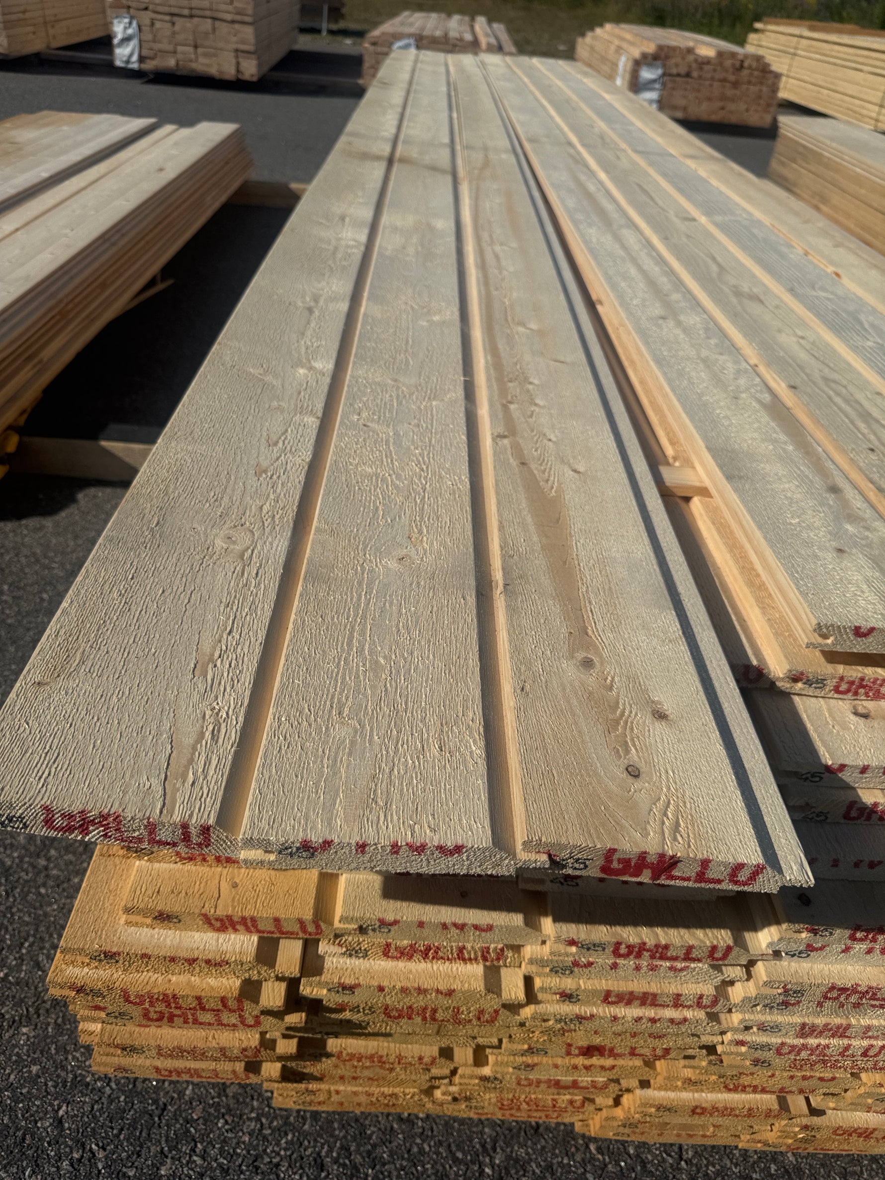Paket Ytterpanel 22x145mm 4,50m 147st Obehandlad
