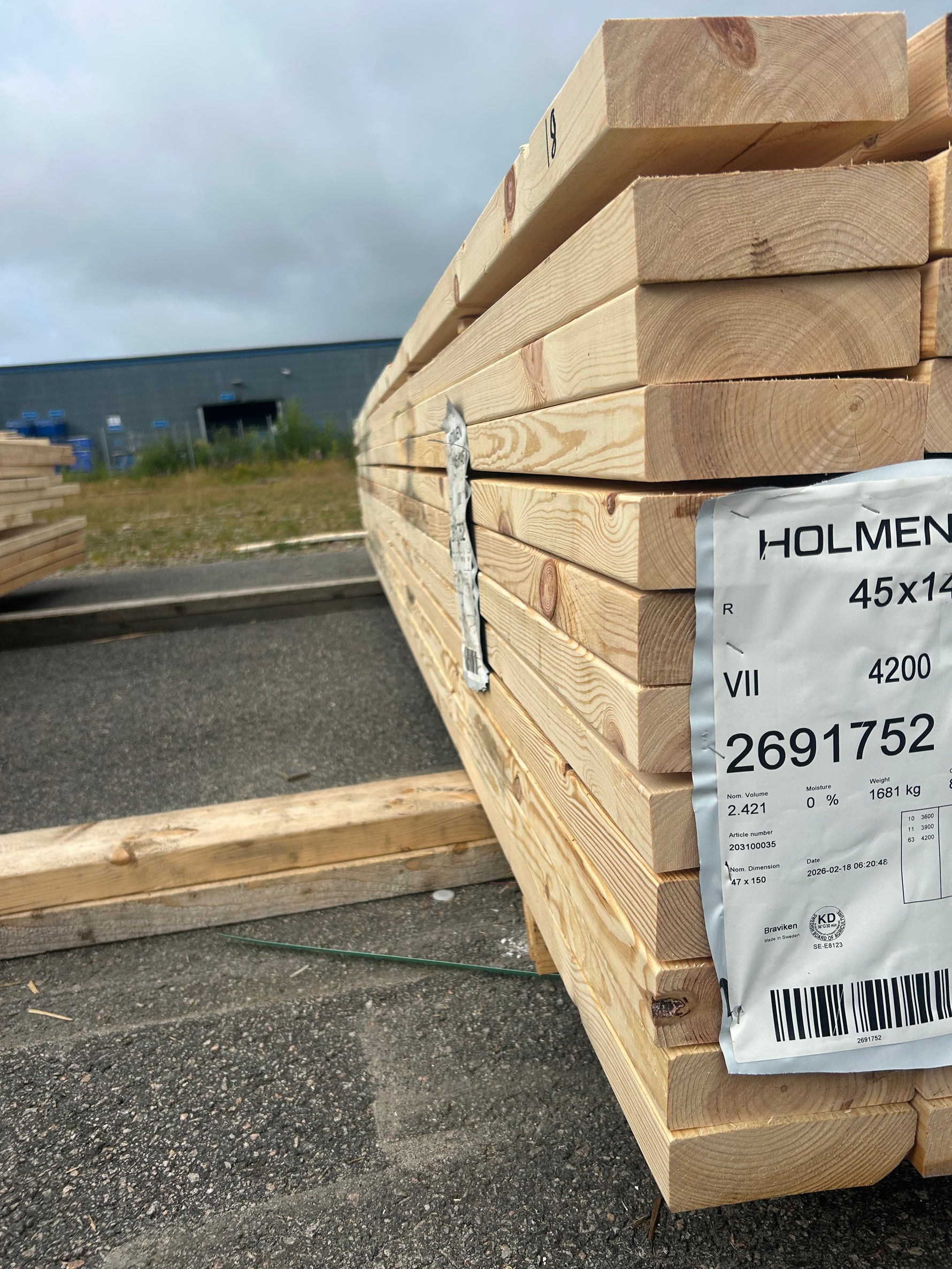 Paket Reglar 45x145mm 3,60-4,20m 84st
