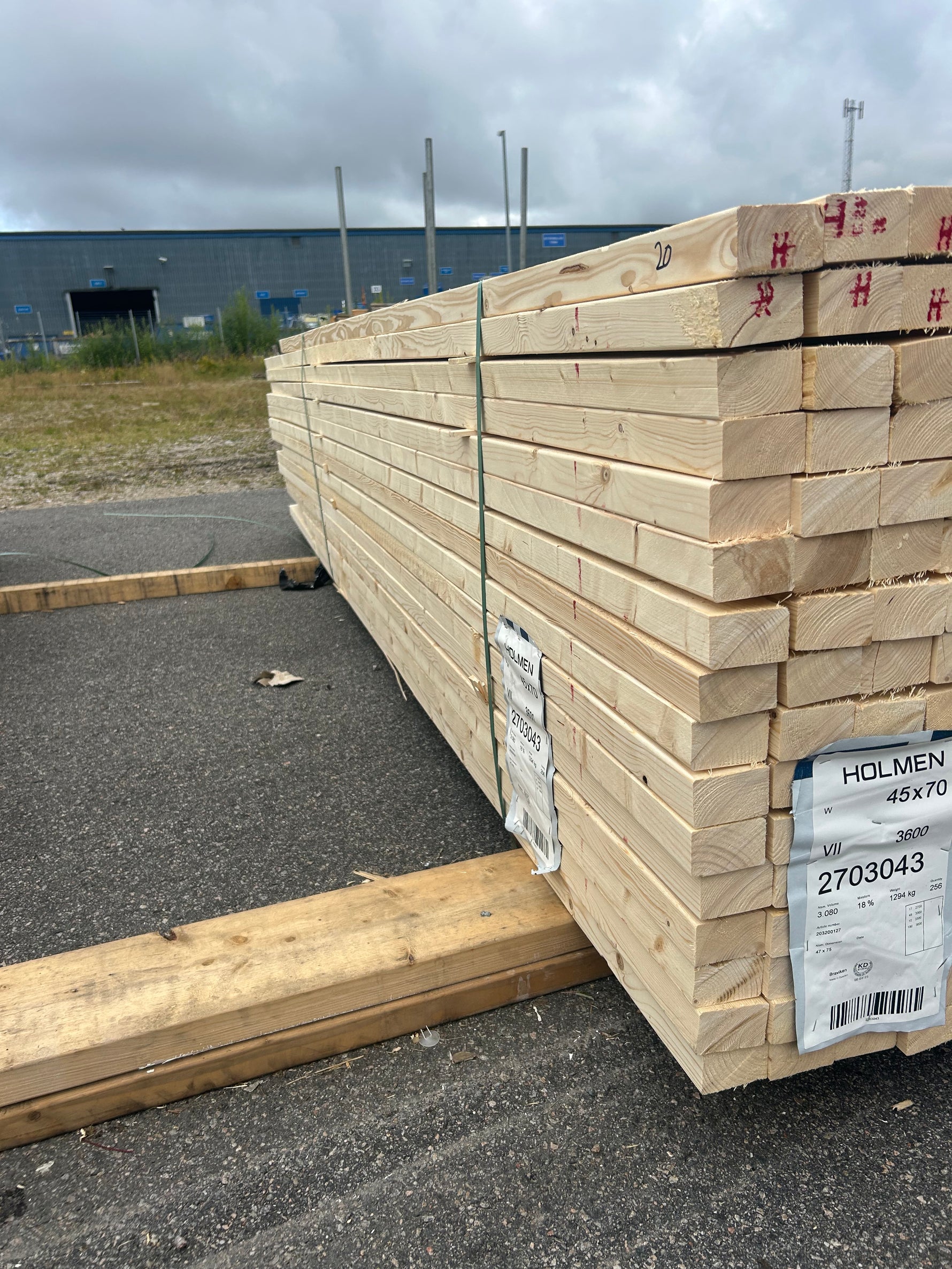 Paket Reglar 45x70mm 2,70-3,60m 256st