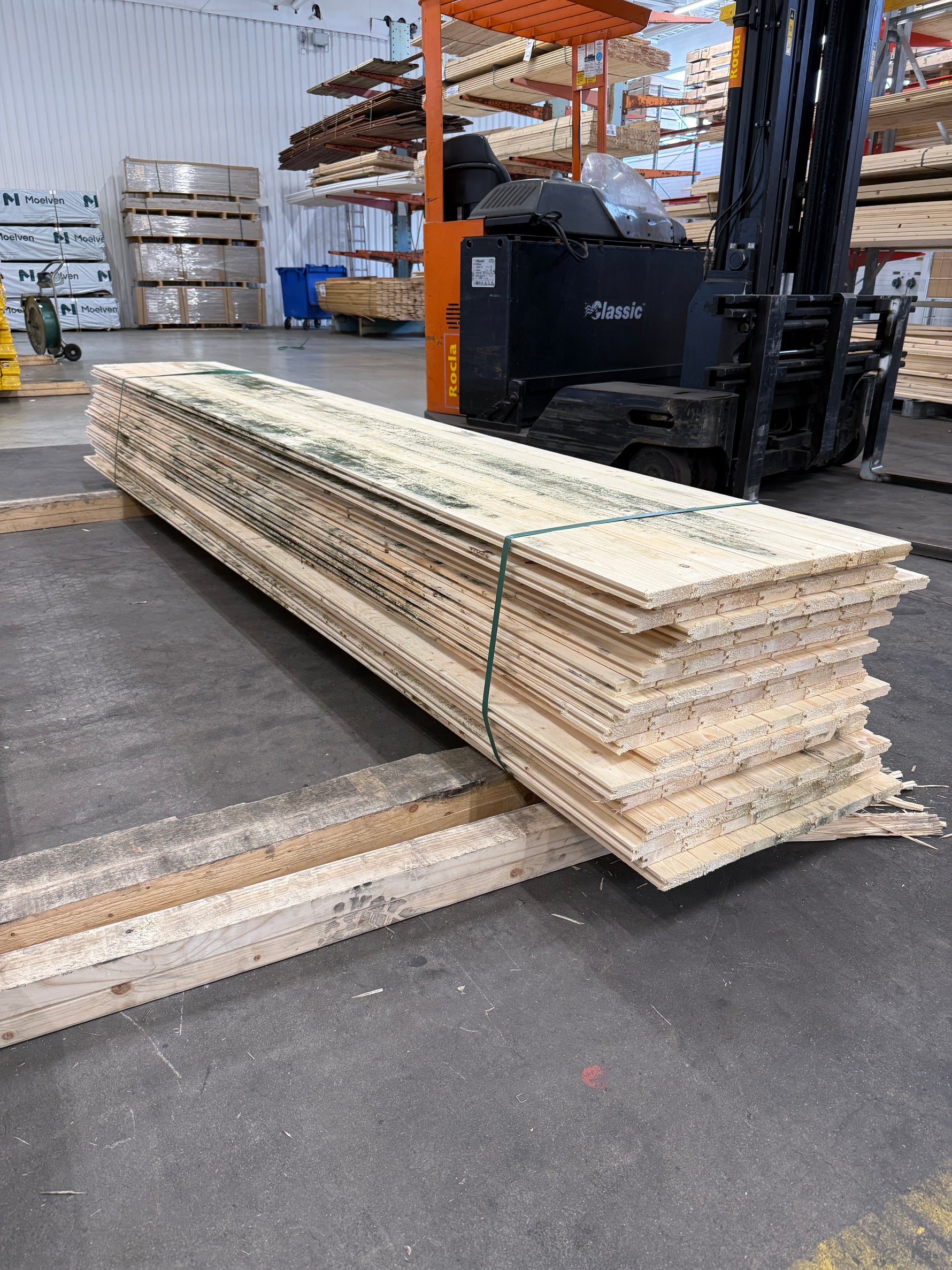 Paket Råspontluckor 20x540x3600mm 20st (Mögelskadad)