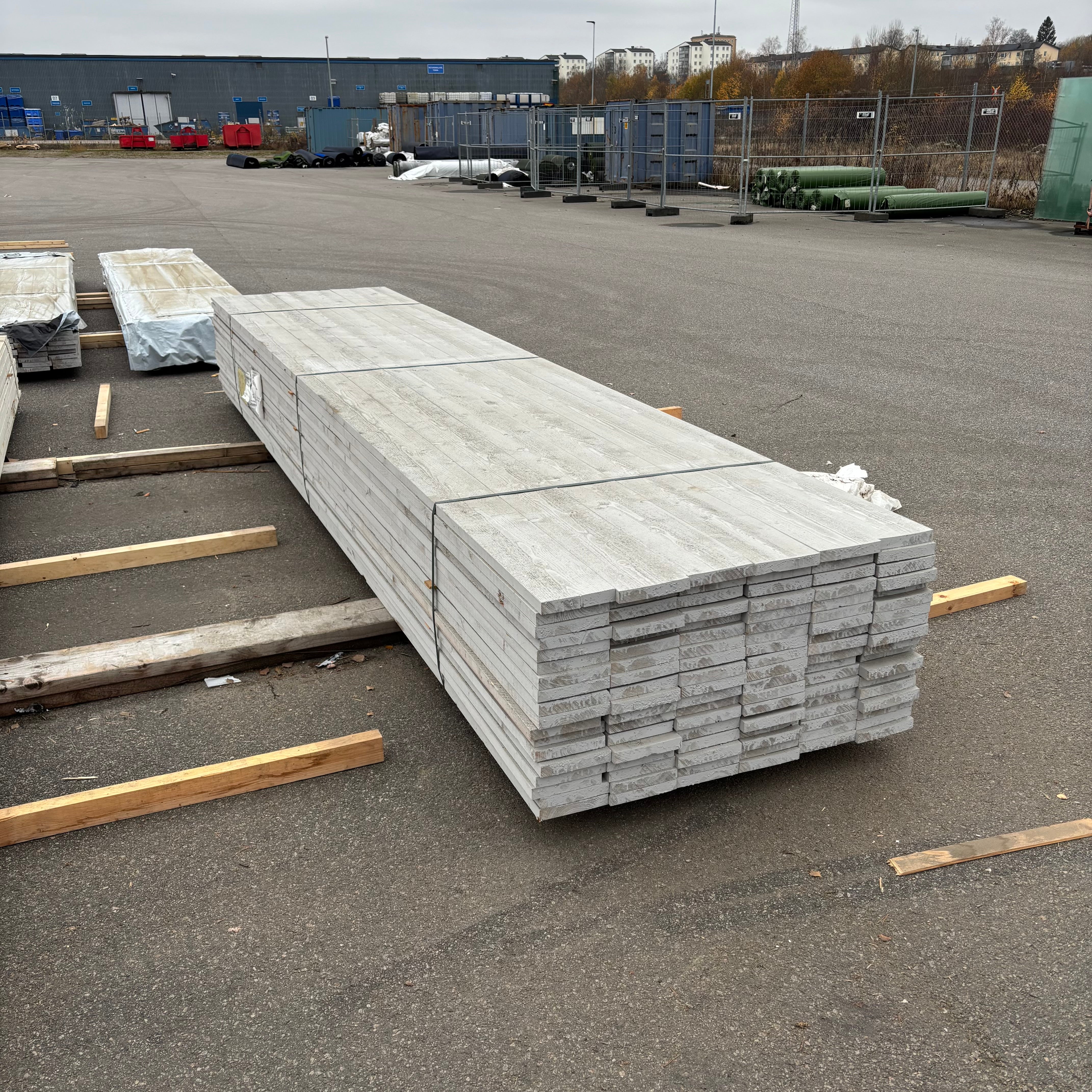 Paket Ytterpanel Finsågad 28x170mm – 108 st (4,80 m, Grå NCS S3000-N)