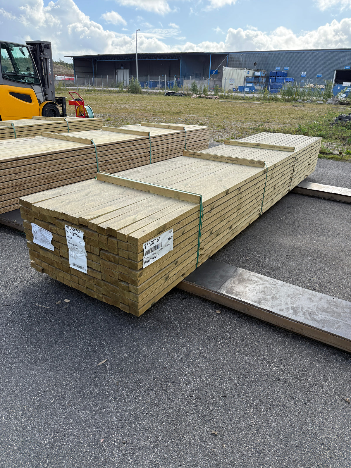 Paket Tryckimpregnerade Reglar 45x70mm, 140st 4,80m