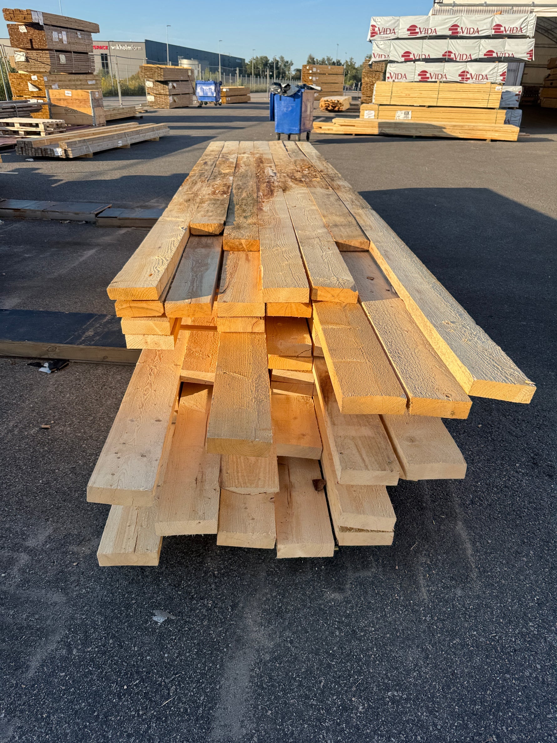 Paket Ohyvlade Reglar 50x150mm 4,00-5,40m 77st Gran