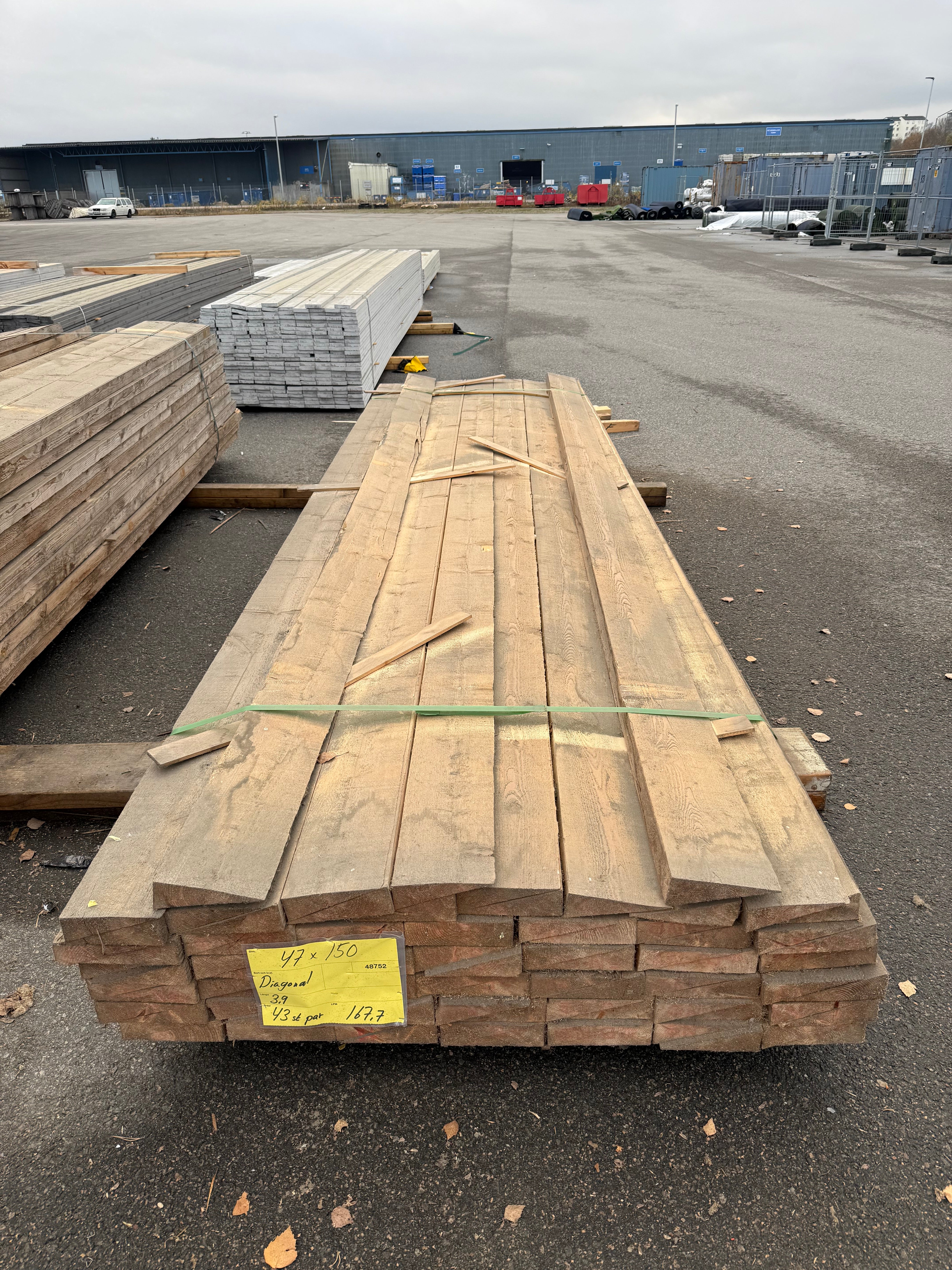 Paket Reglar 47x150mm – 85 st (3,90 m, Gran, Snedkapade)