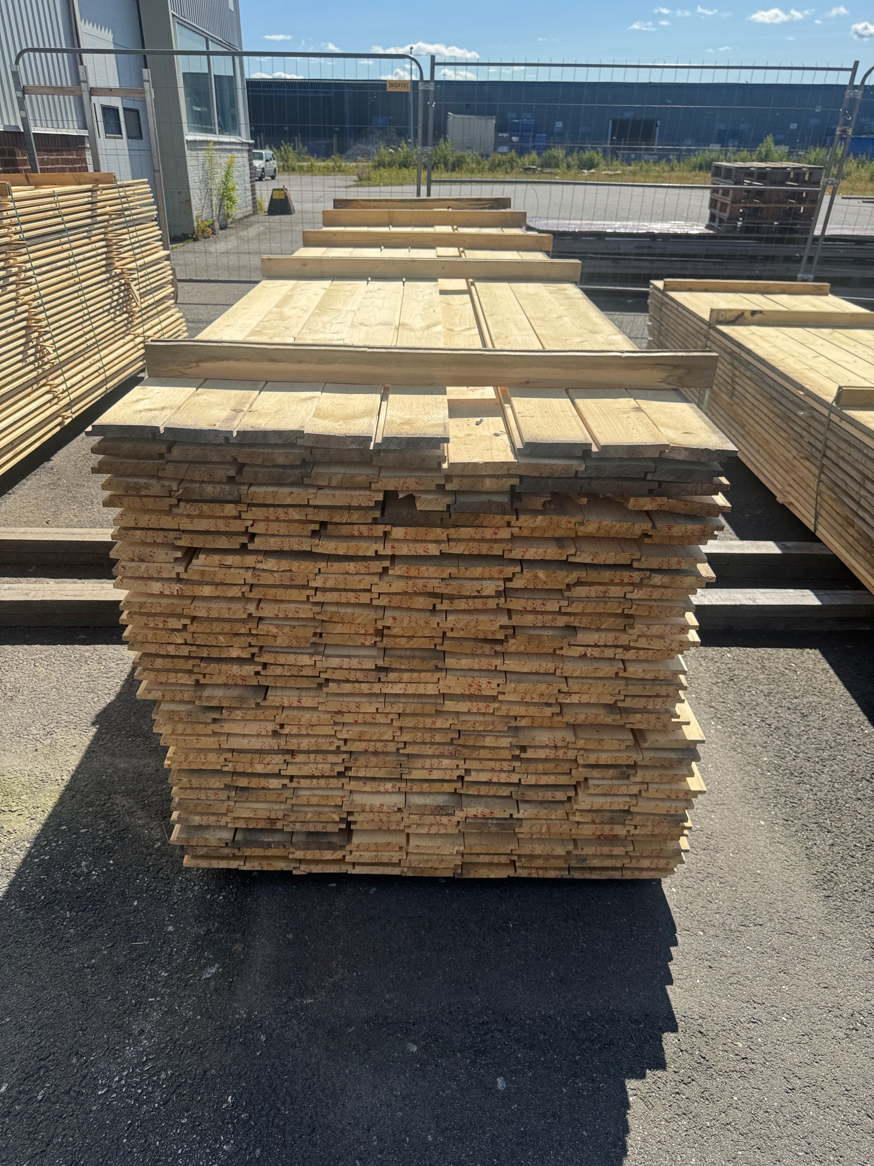 Paket Ytterpanel 22x120mm 4,80m 260st Obehandlad