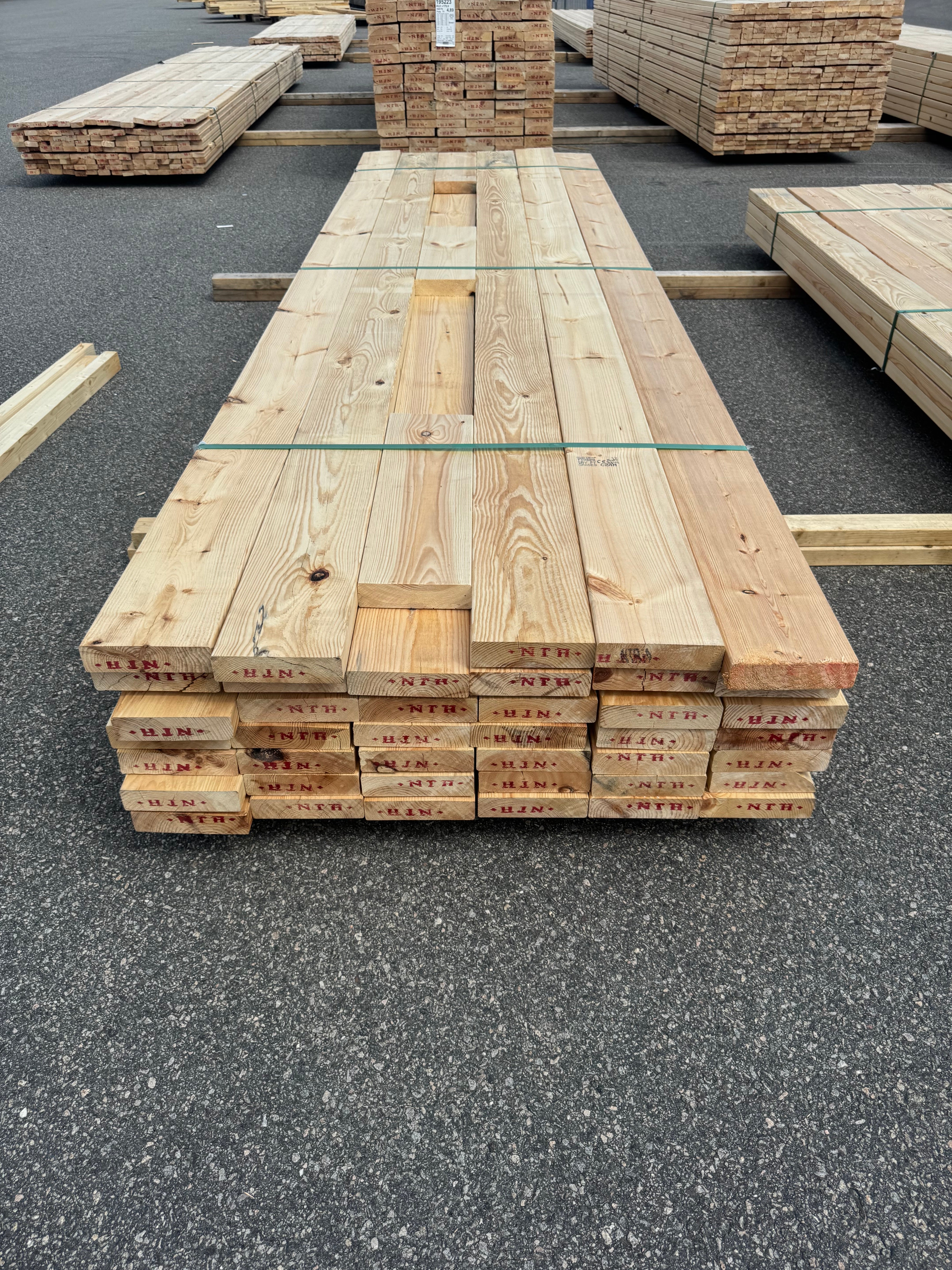 Paket Reglar 45x170 – 41 st (3,60 m, furu)