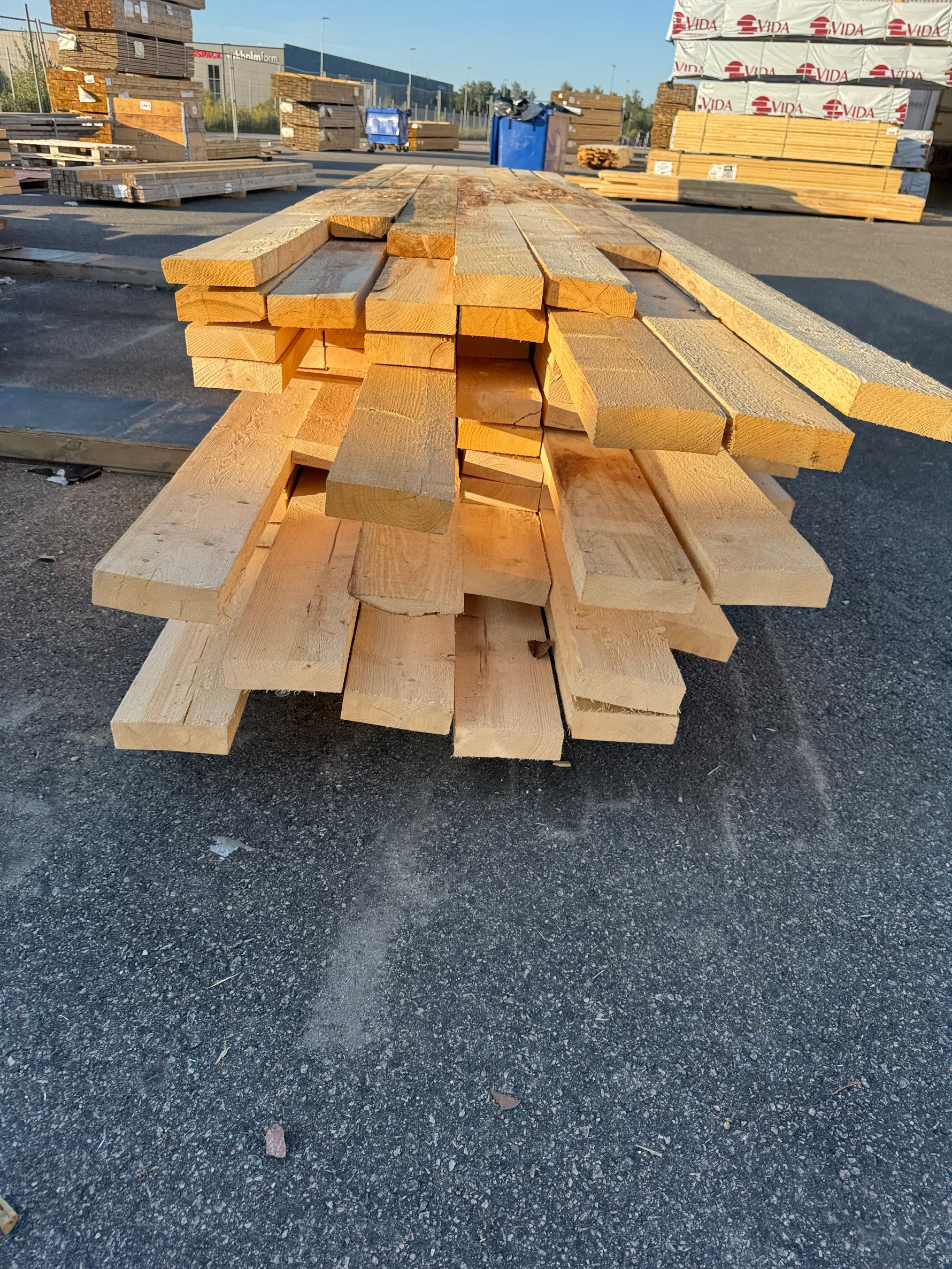 Paket Ohyvlade Reglar 50x150mm 4,00-5,40m 77st Gran