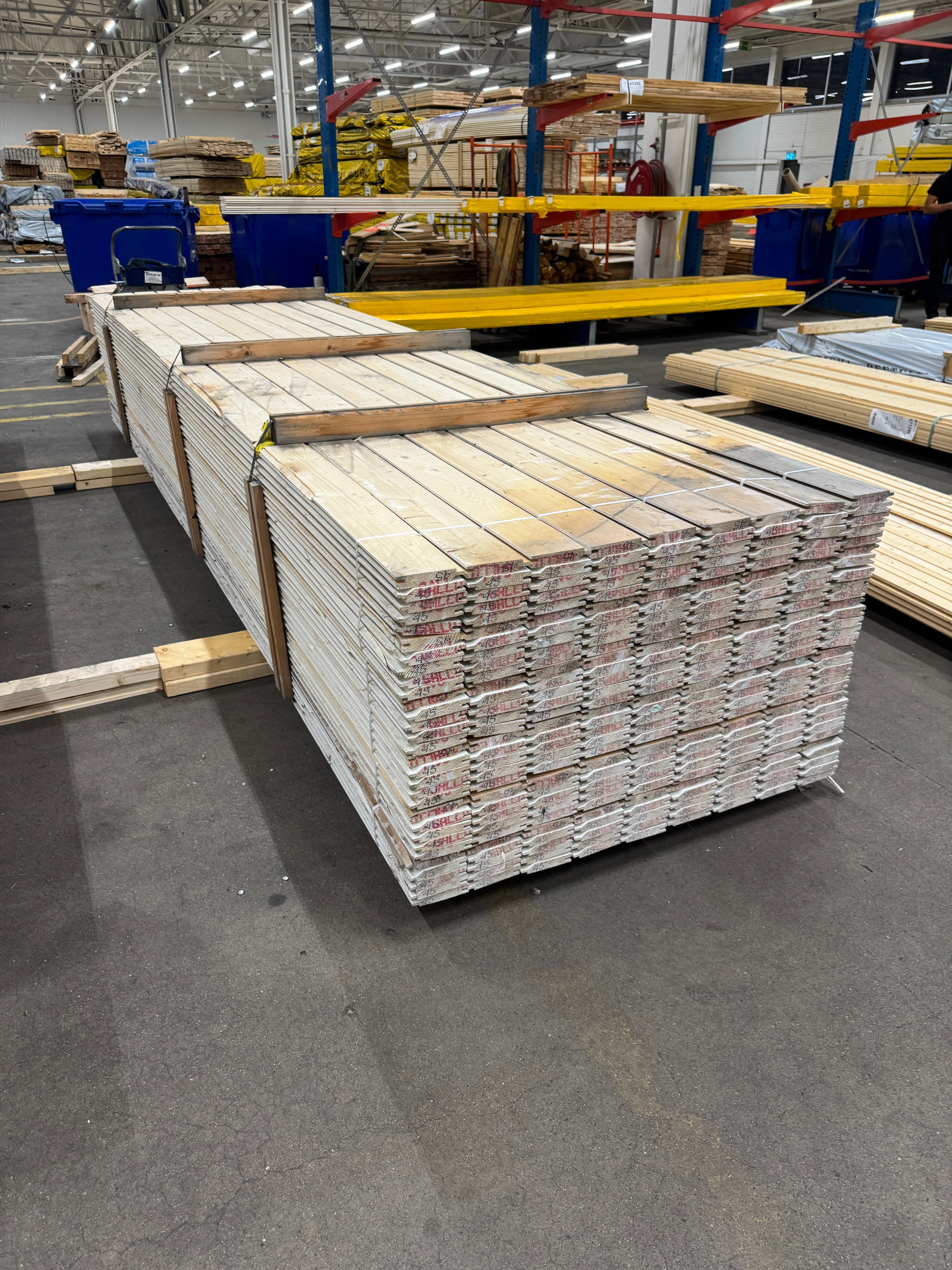 Paket Ytterpanel 22x120mm Vit – 270 st 4,50 m (enkelfasspont)