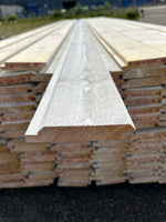 Paket Ytterpanel Dubbelfas Halvspont 22x120mm Grundmålad 161st 4.50m Grundmålad