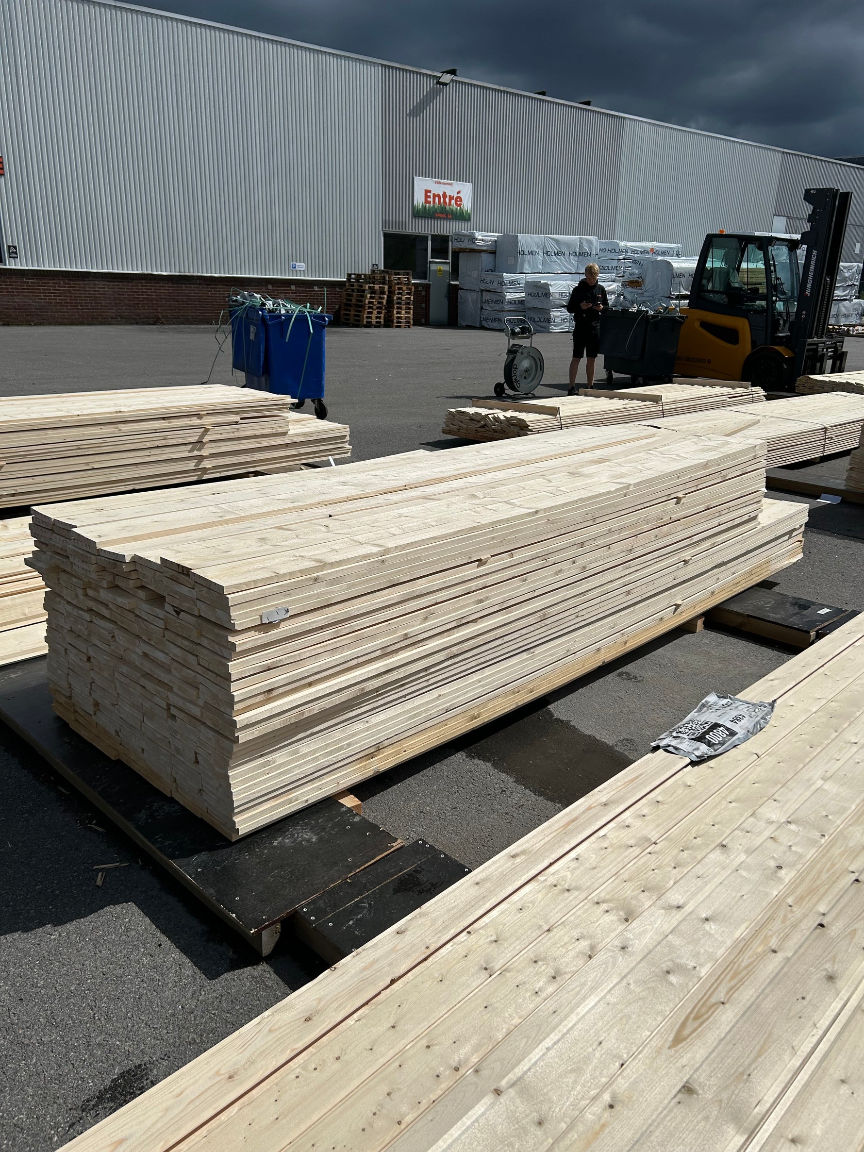 Paket Finsågade Brädor 22x145mm, 209st 3,0–3,60m (Andra sortering)
