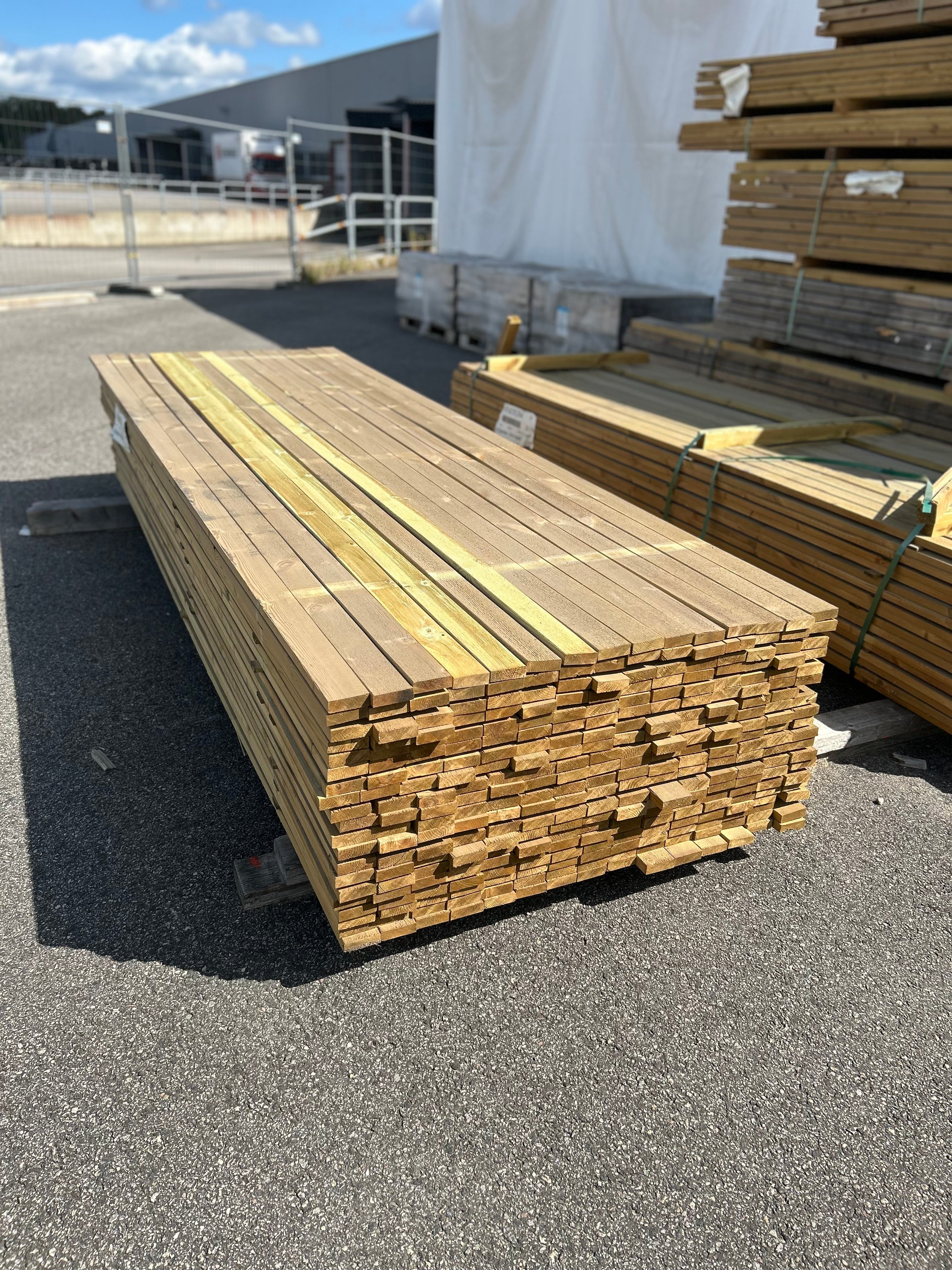 Tryckimpregnerad Panel 22x70 Furu – Finsågad