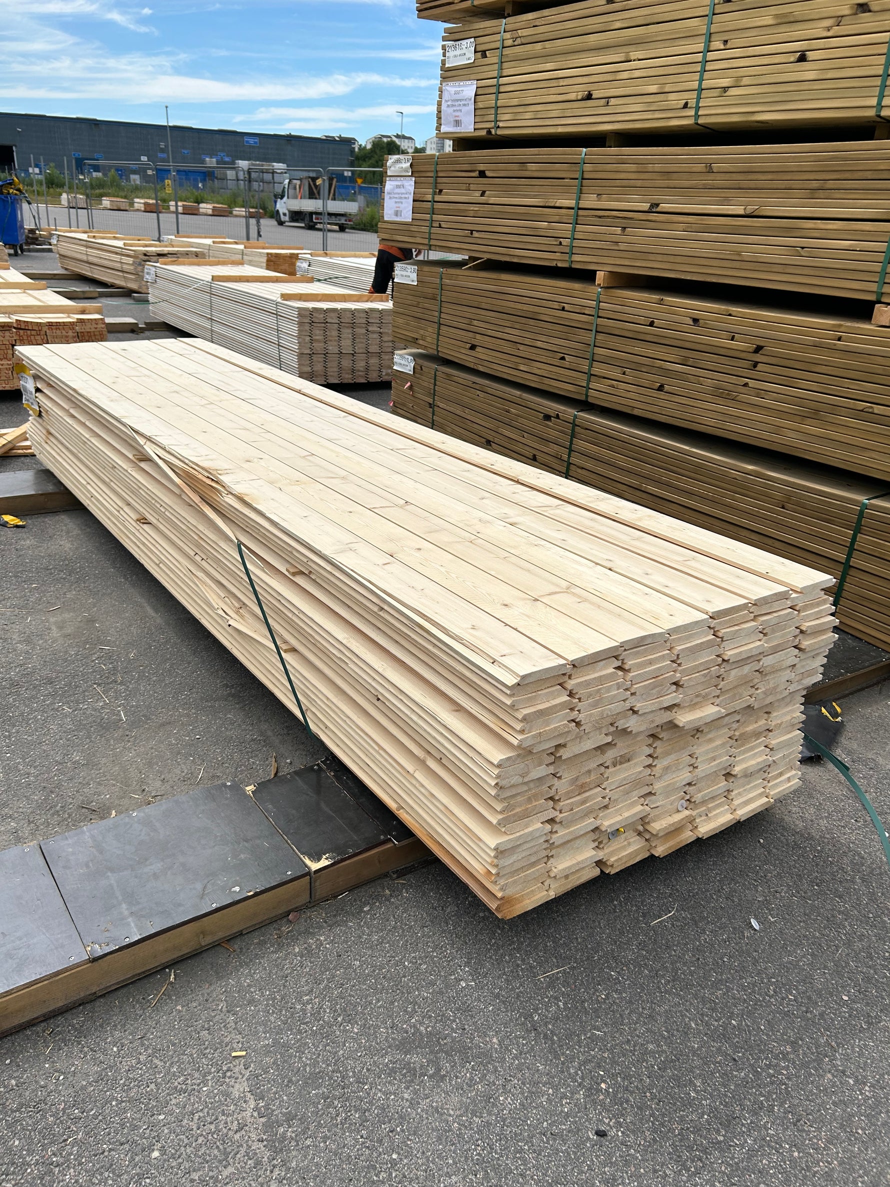 Paket Dubbelfas Halvspont 22x145mm 3,90m 175 st Obehandlade