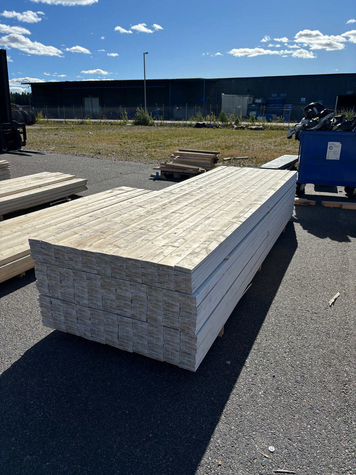 Paket Finsågade Brädor 22x95mm 3,60m 286st Vit Mellanstruken