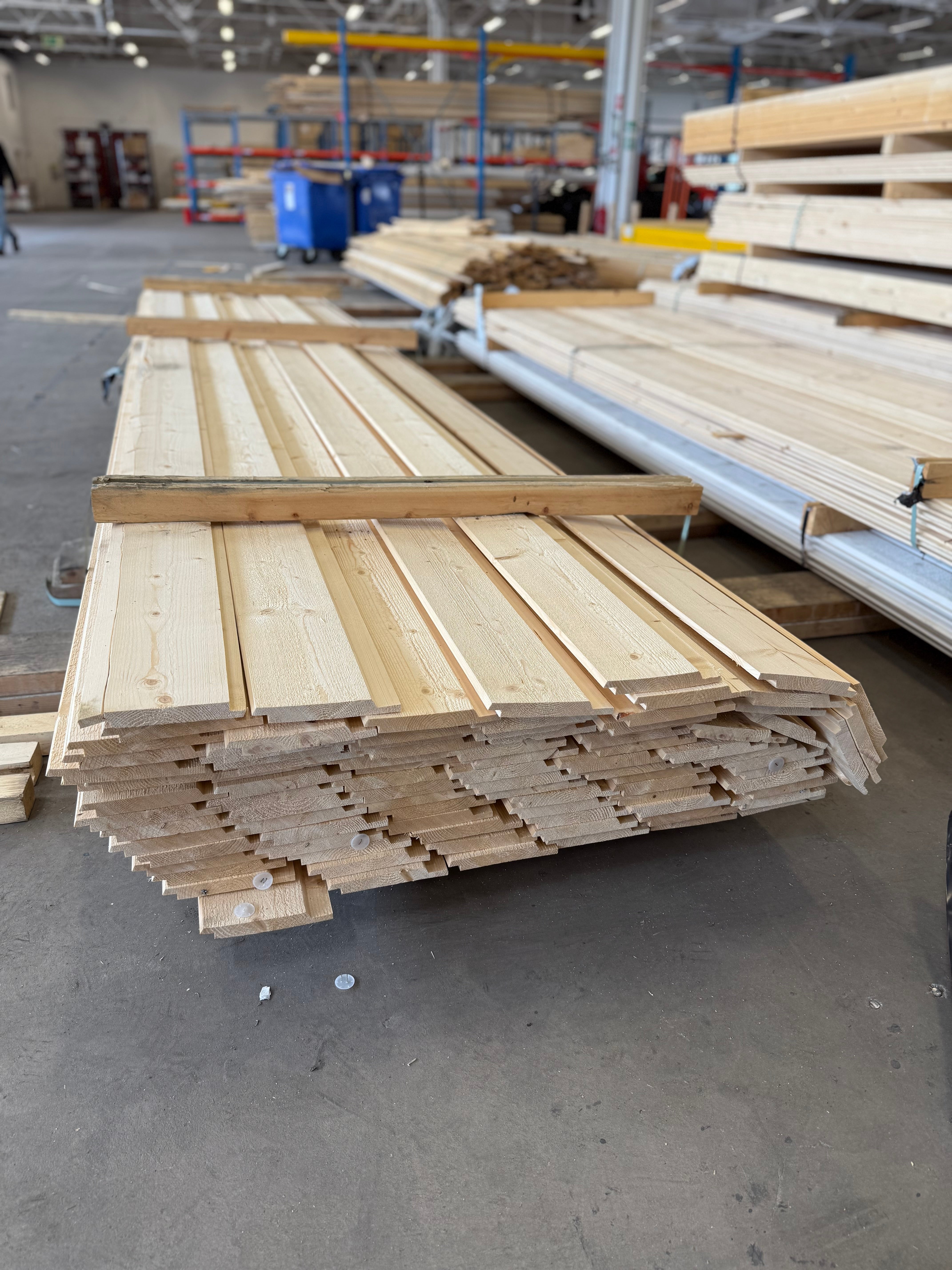 Paket Falsad Spårpanel 21x166mm 5.40m 90st