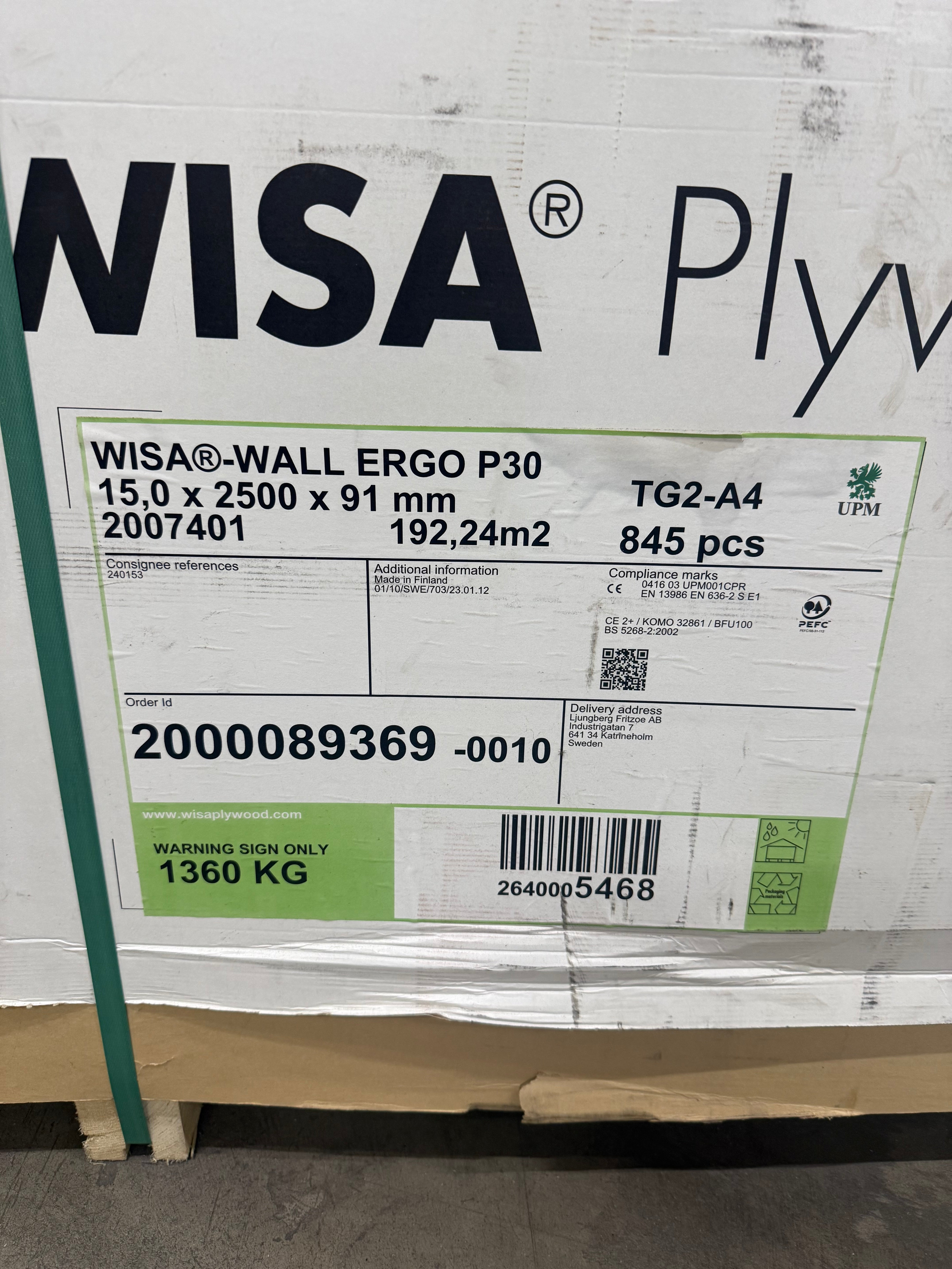 Kortlingsplywood 15x2500x91mm