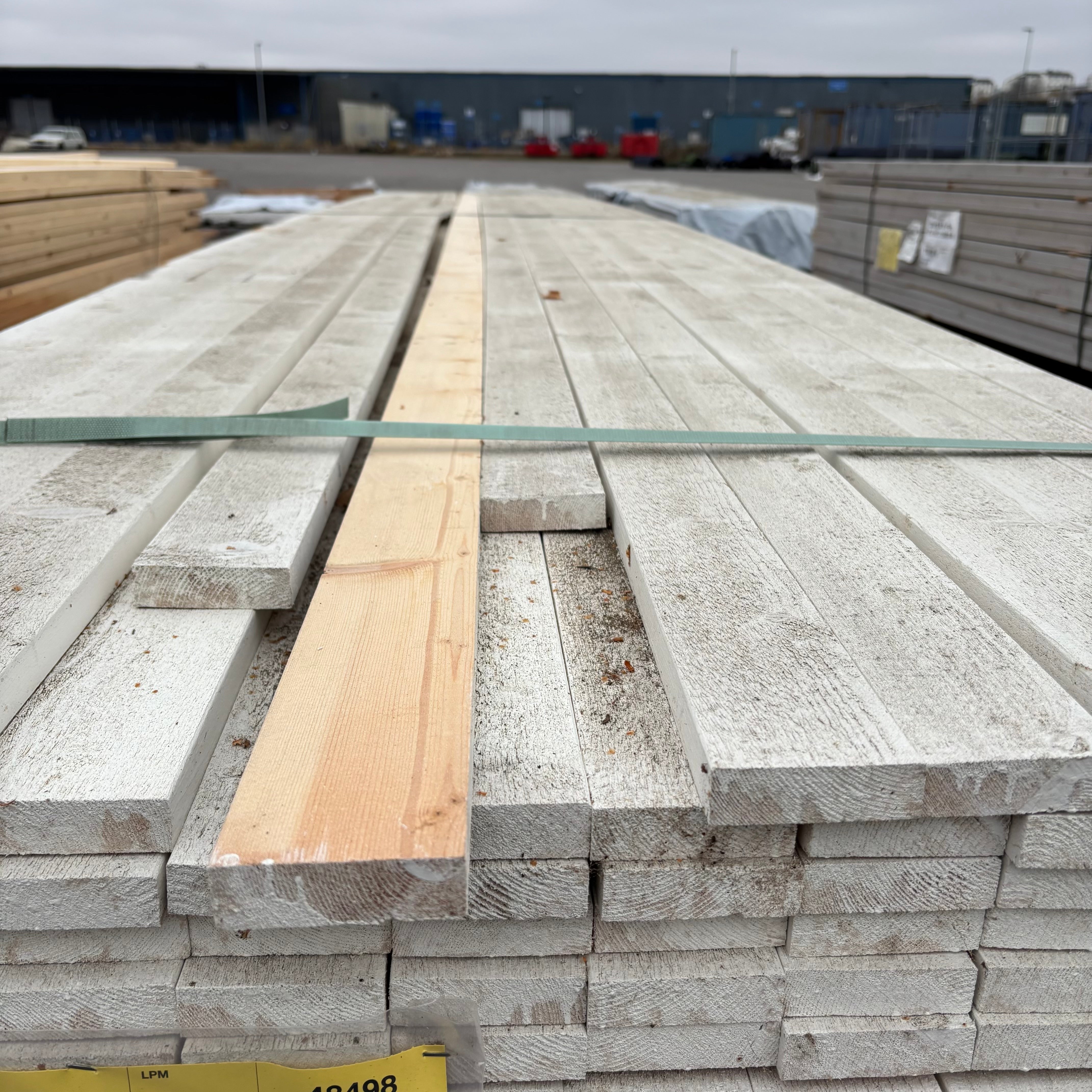 Paket Ytterpanel Finsågad 22x70mm – 238 st (5,40 m, Vit S0502-Y)