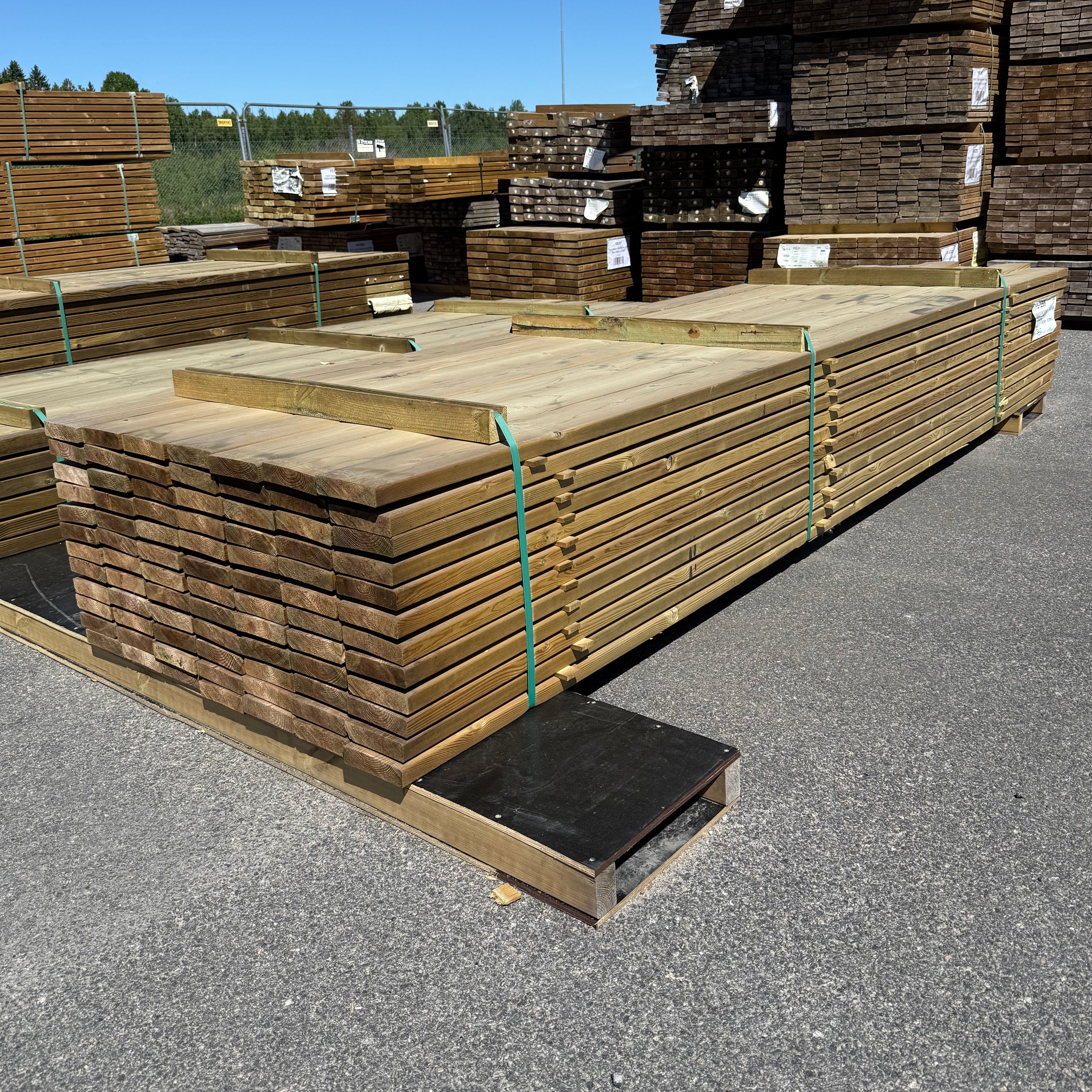Paket Tryckimpregnerad Trall 34x145mm, 84st 3,60m (G4-2)