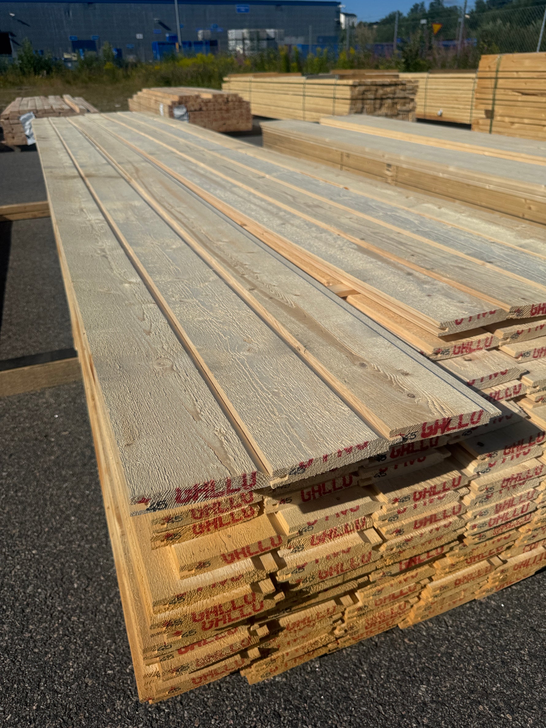 Paket Ytterpanel 22x145mm 4,50m 147st Obehandlad