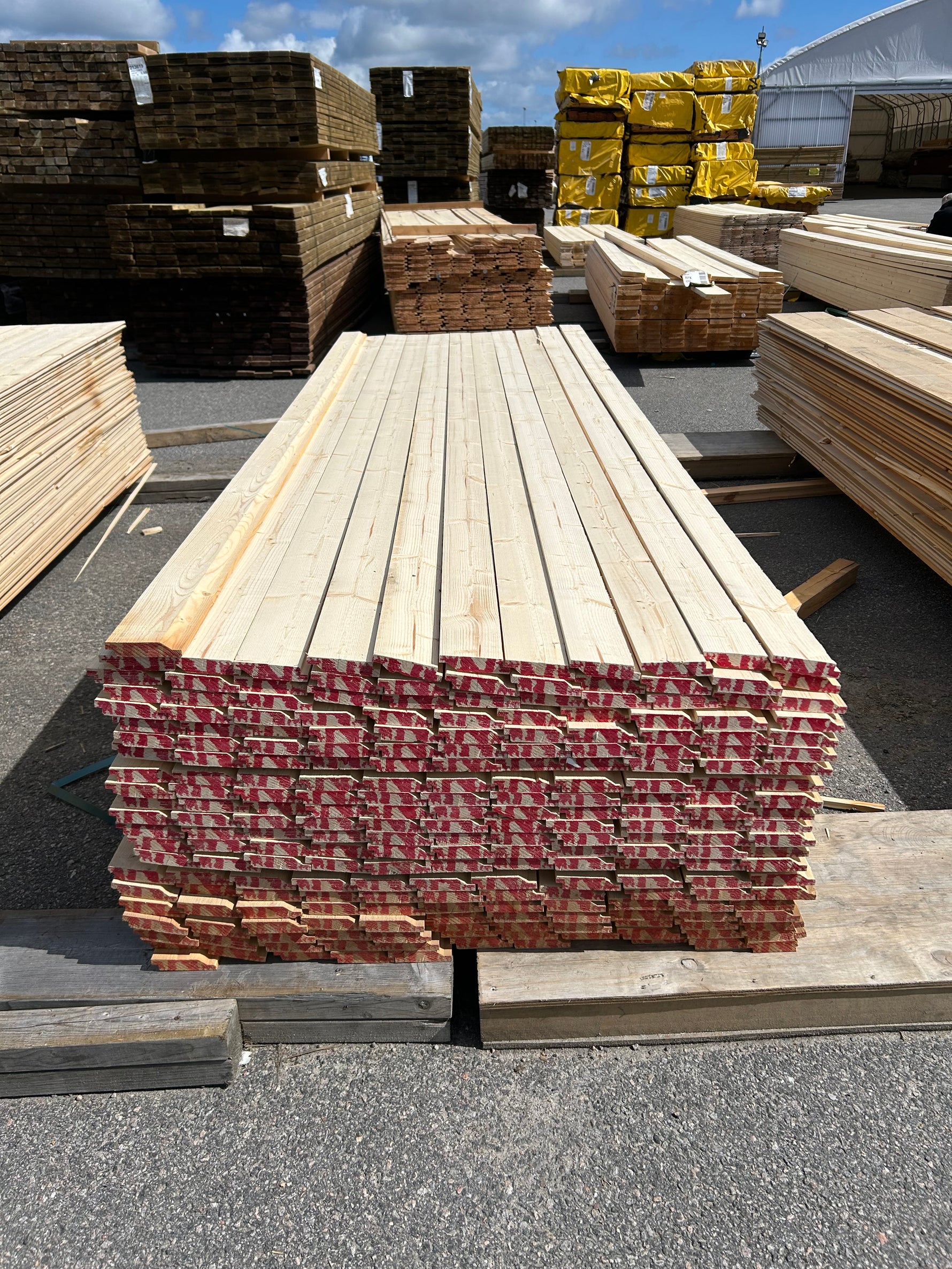 Paket Ytterpanel Enkelfas Halvspont 22x95mm, 231st 3,0m