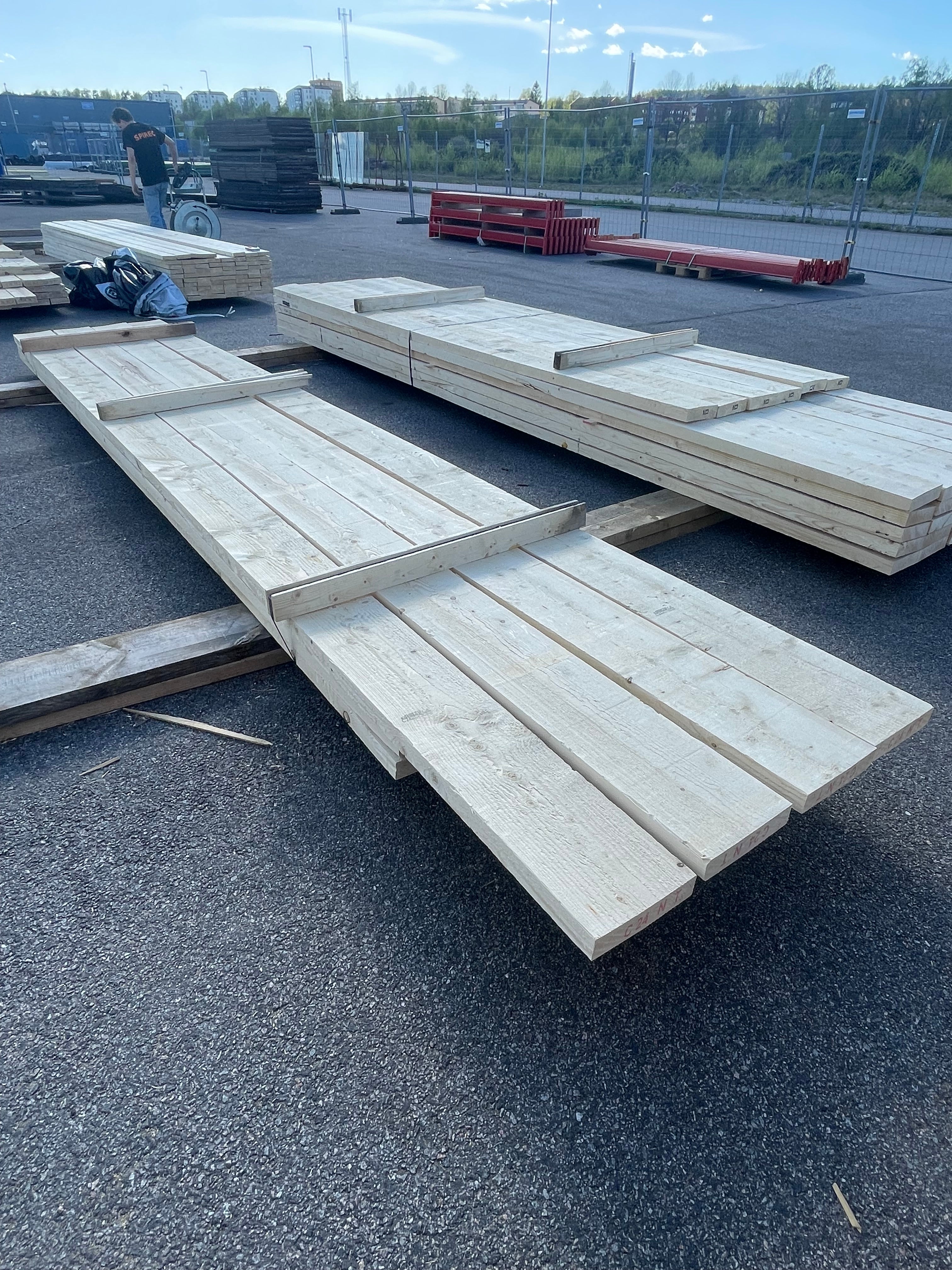 Paket Reglar Ohyvlade 47x225 mm – 4,80 m (8 st) + 5,40 m (4 st)