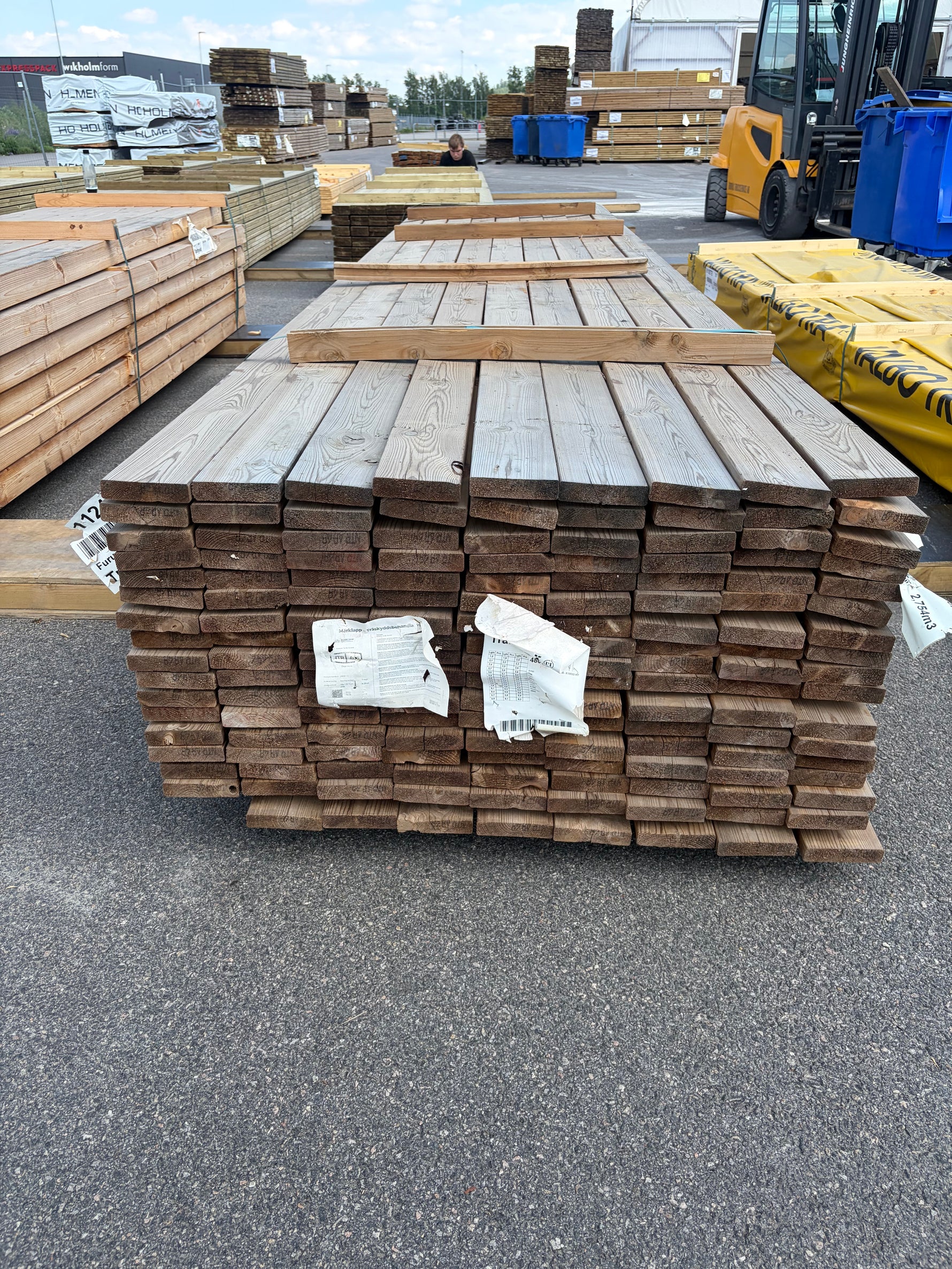 Paket Tryckimpregnerad Trall 28x120mm, 152st 4,80m (Brunimpregnerad)