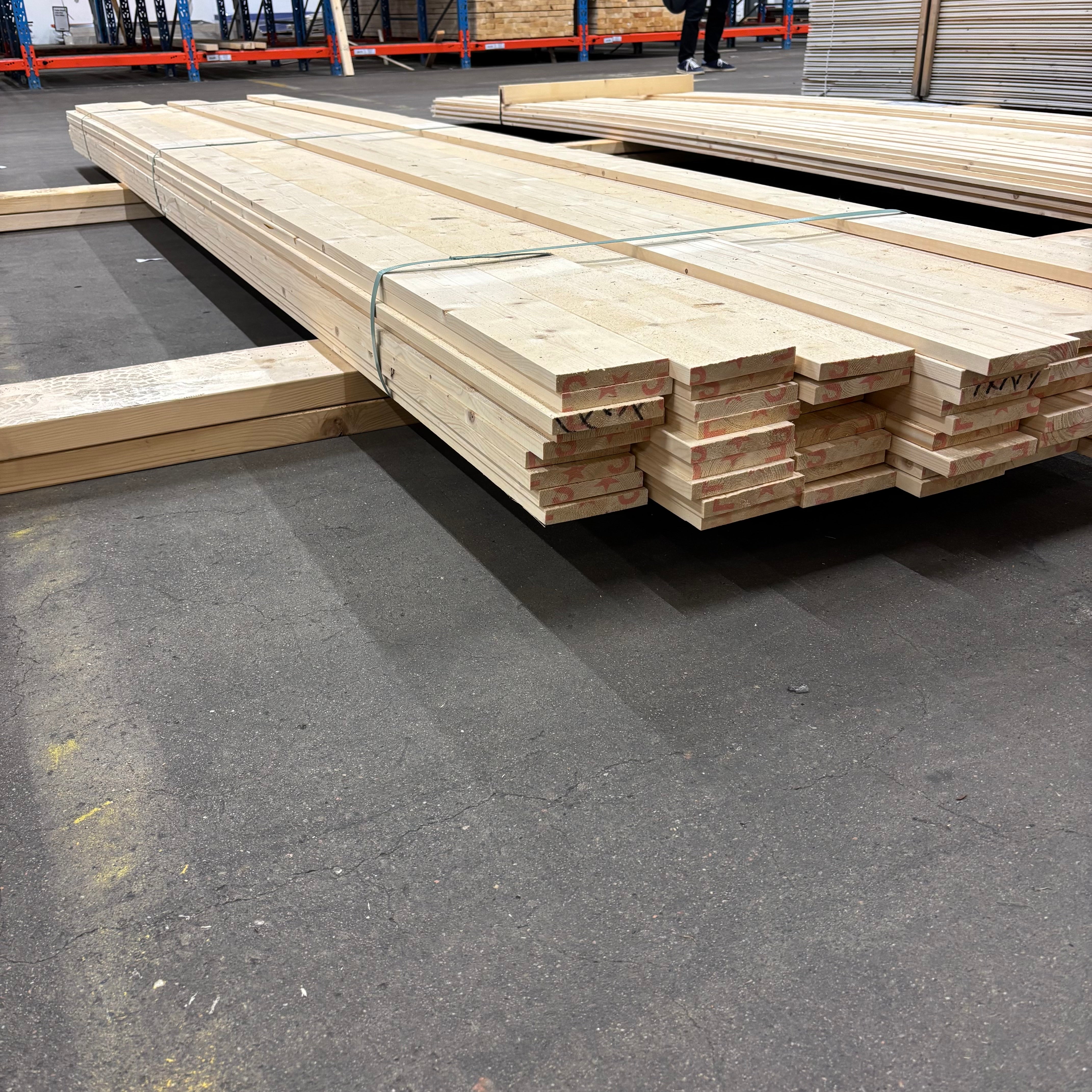 Paket Brädor 19x122 – 60 st (4,20 m, gran, obehandlad)
