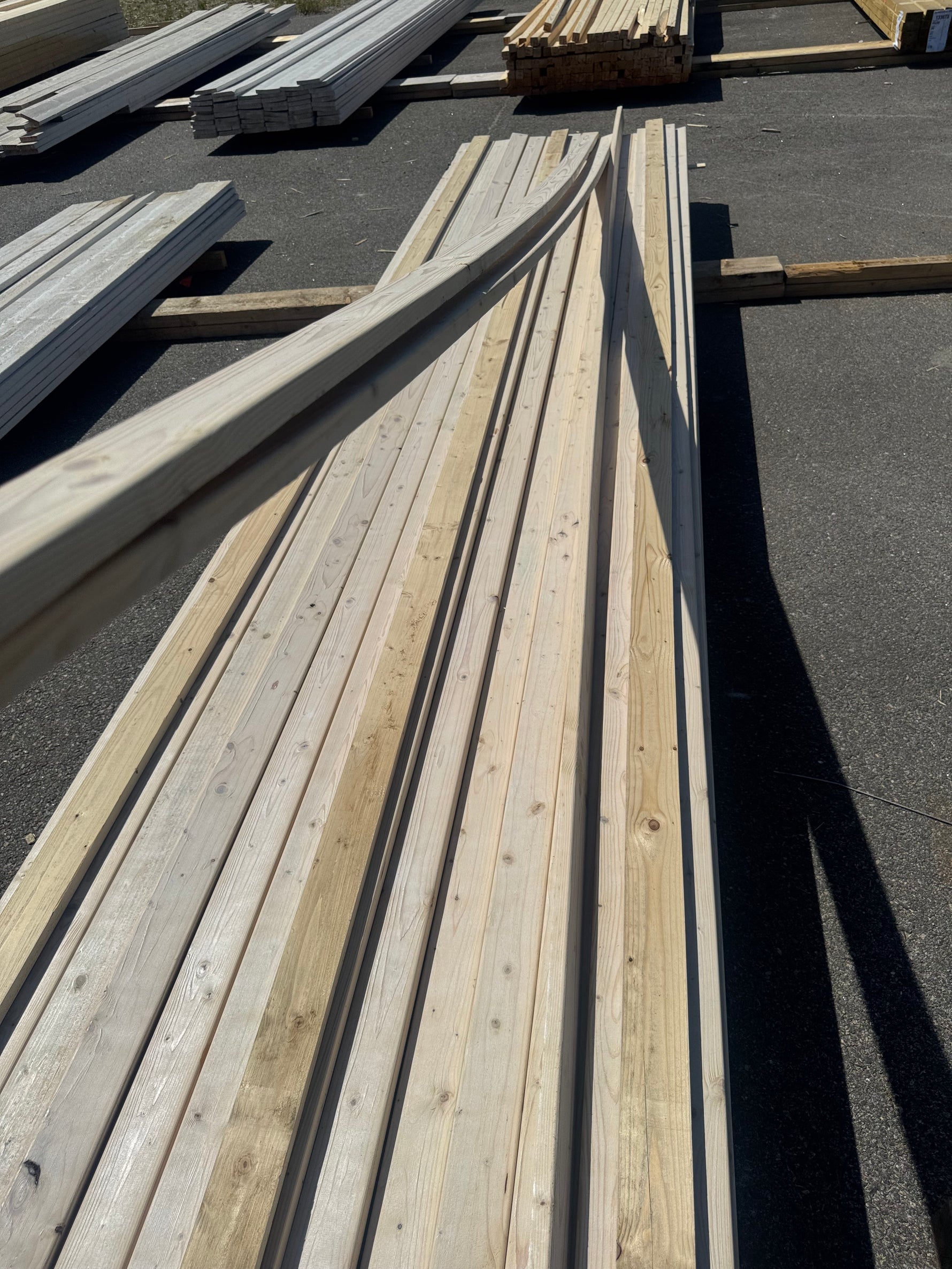 Paket Glespanel 20x70 mm, 110 st 4,50 m Vitlaserad