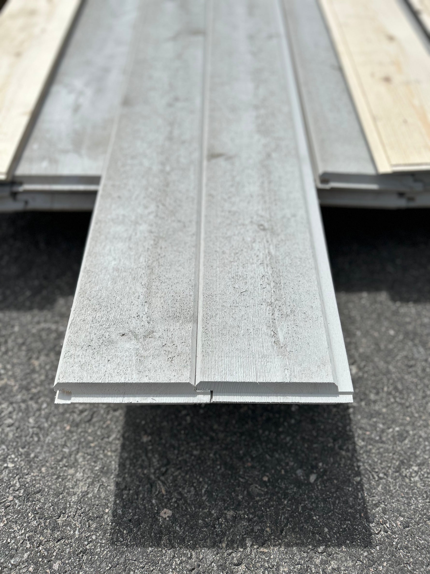 Paket Dubbelfas Halvspont Ändspont 22x145mm 4,80m 19st Grundmålad