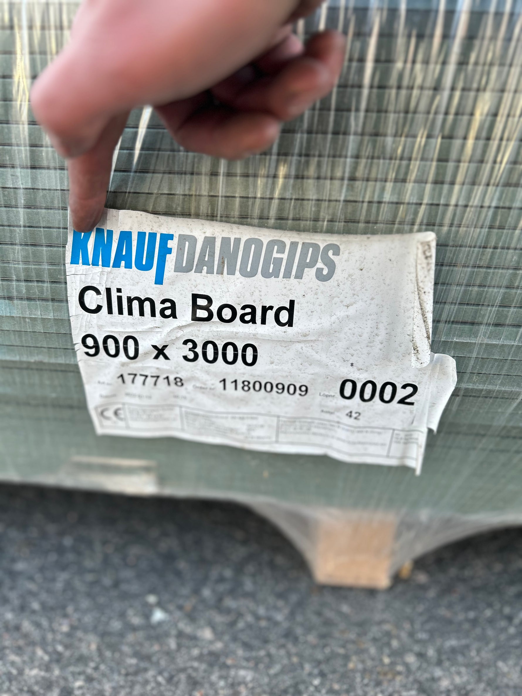 Pall Knauf Danogips Clima Board 9,5mm 900x3000 – 42 st