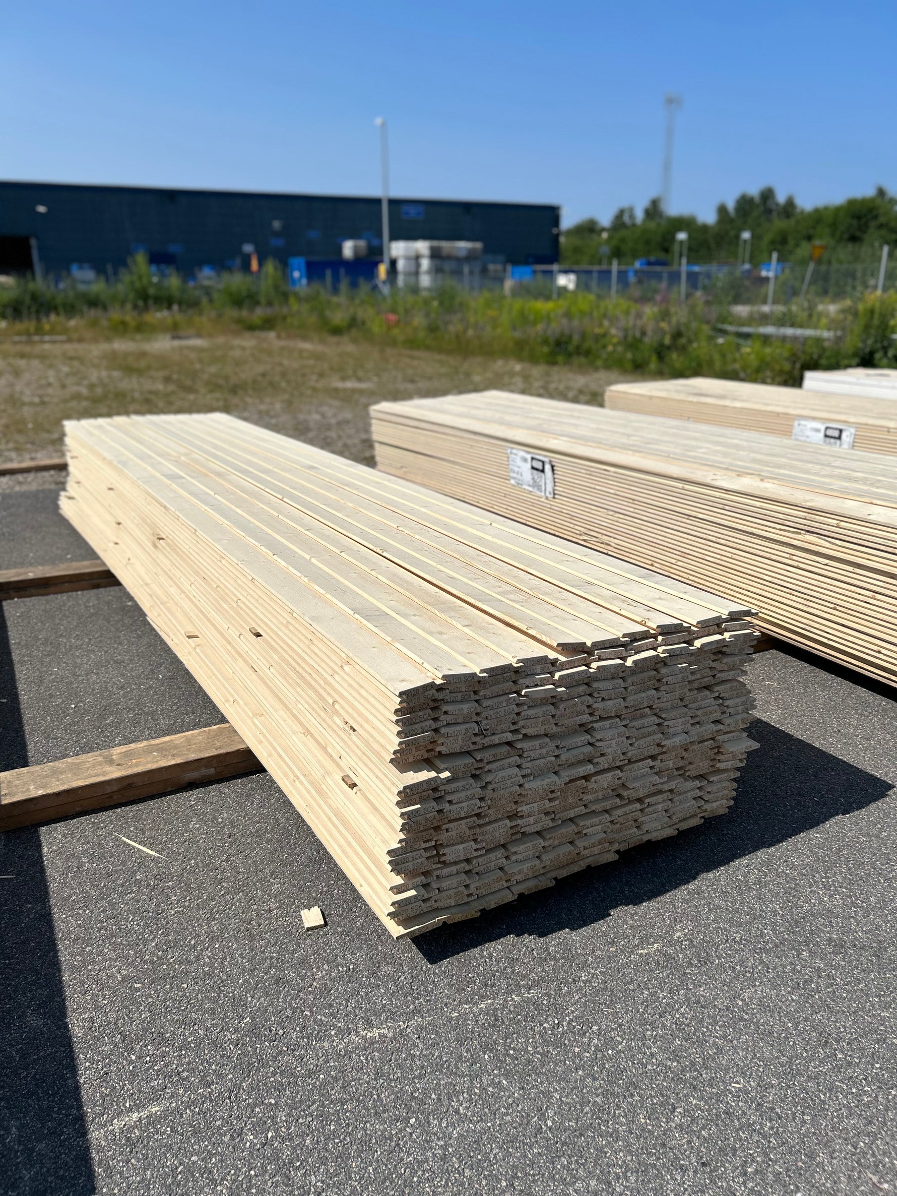 Paket Dubbelfasspont 22x120mm 4.80m 240st Obehandlade