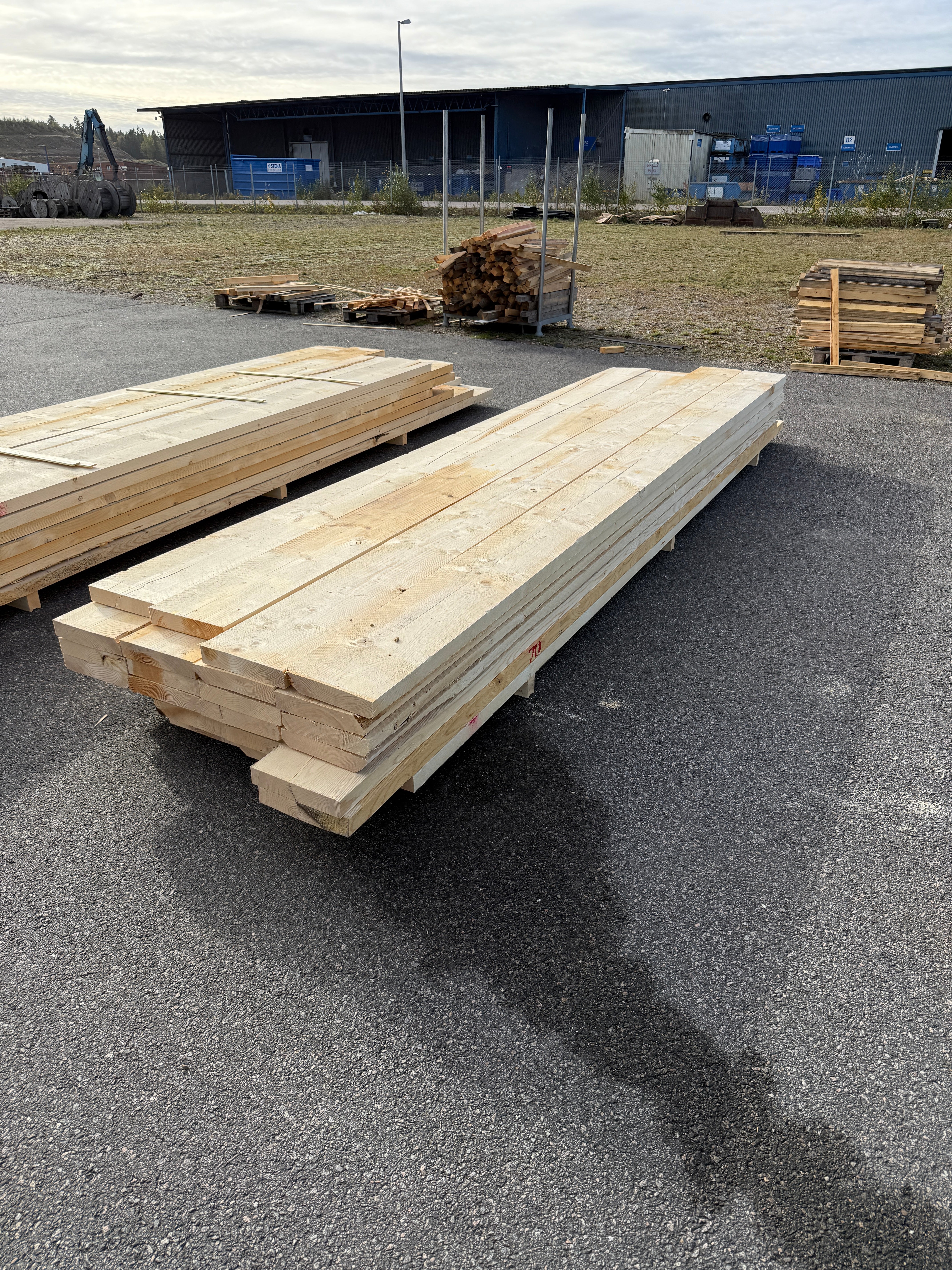 Paket Ohyvlade Reglar 47x250mm (3,90–4,20m) 28st- Fuktskadat