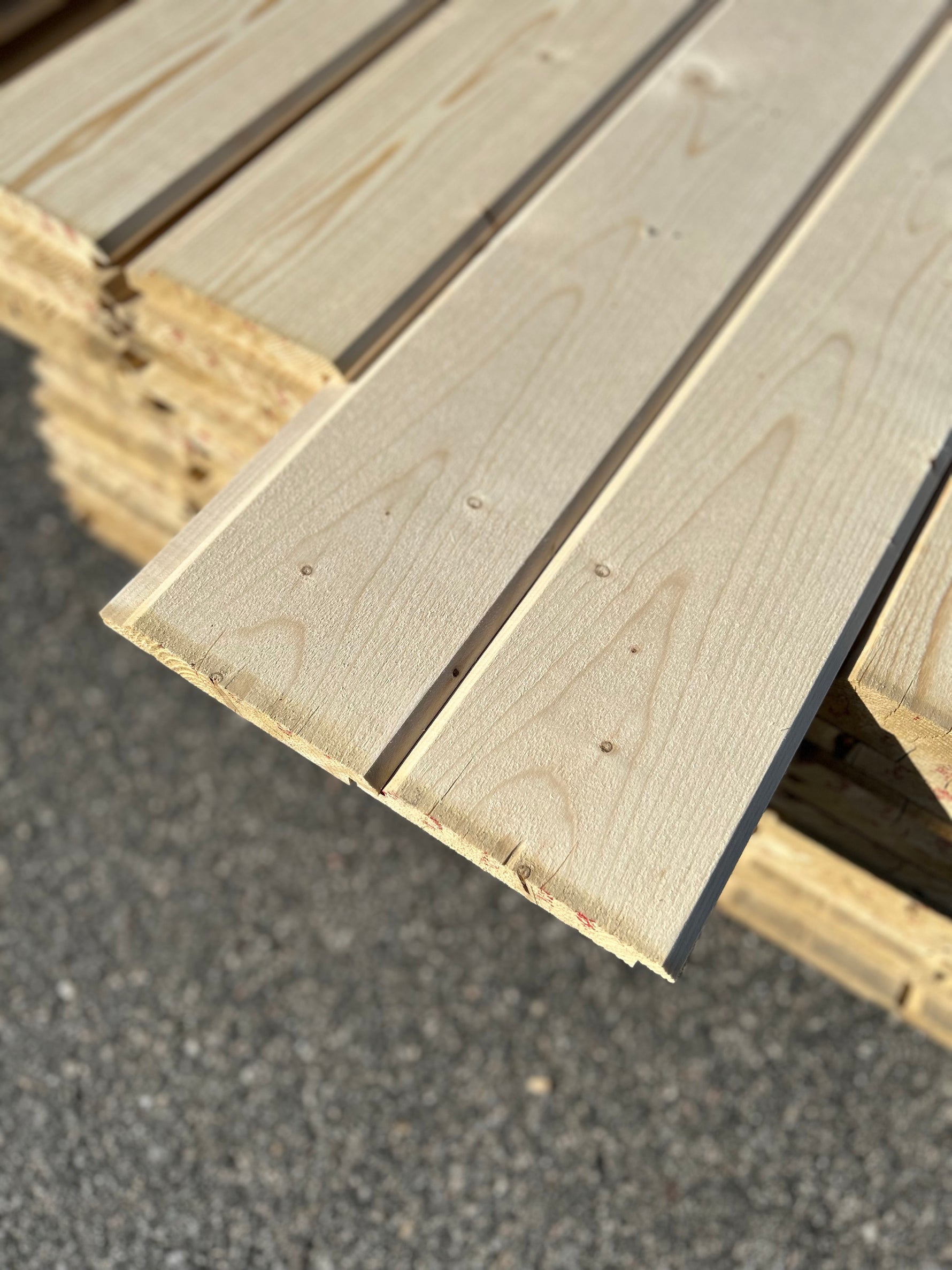 Paket Ytterpanel Dubbelfasspont 22x145mm, 96st 4.80m Obehandlad