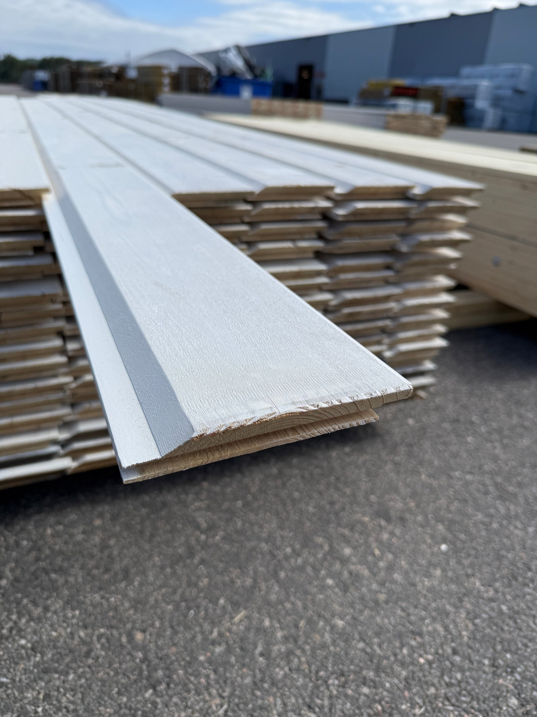 Paket Ytterpanel Enkelfasspont 22x145mm, 120st 3.60m Grundmålad