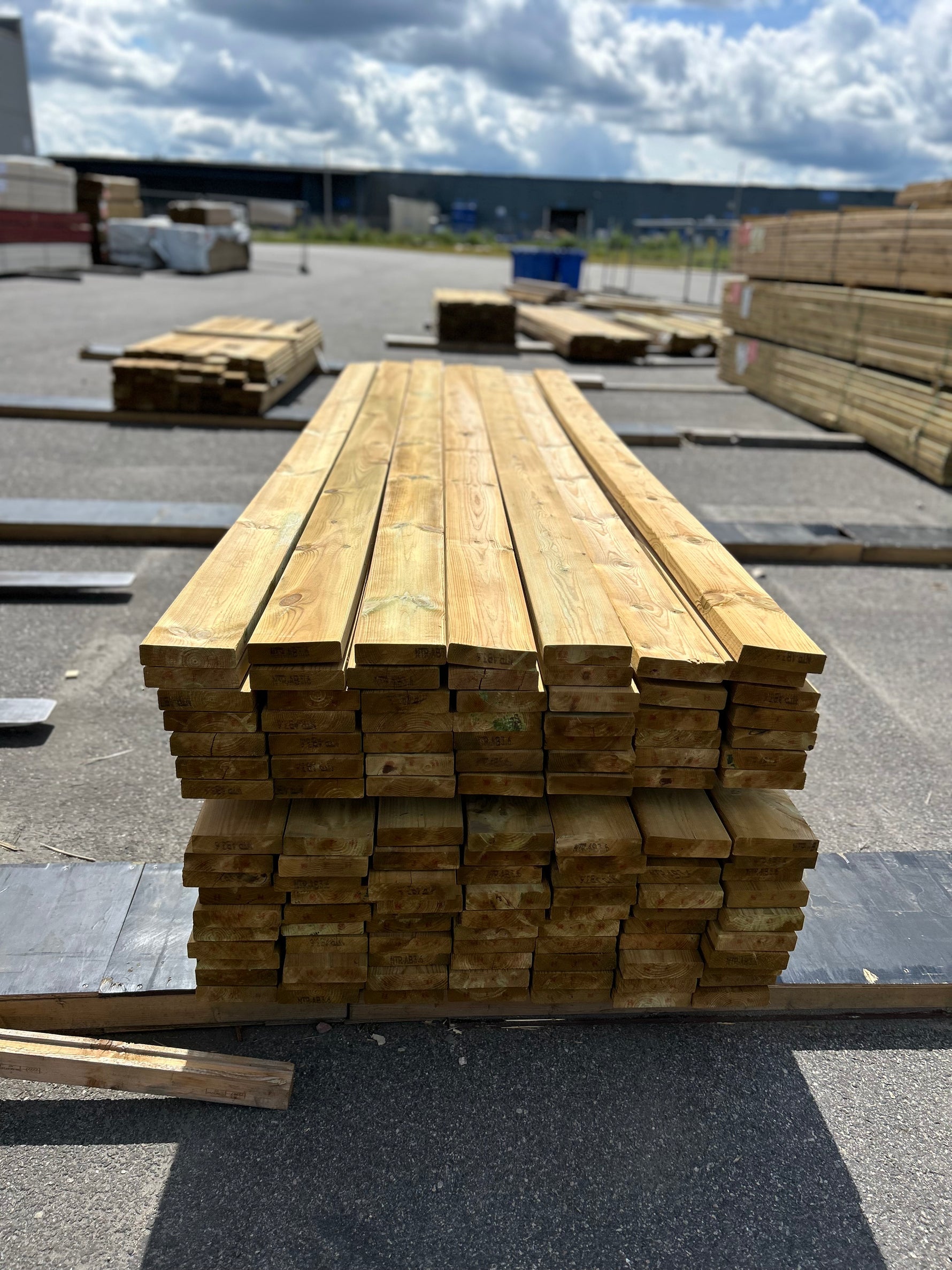 Paket Tryckimpregnerad Trall 34x145mm 3,60m 118st B-Sortering