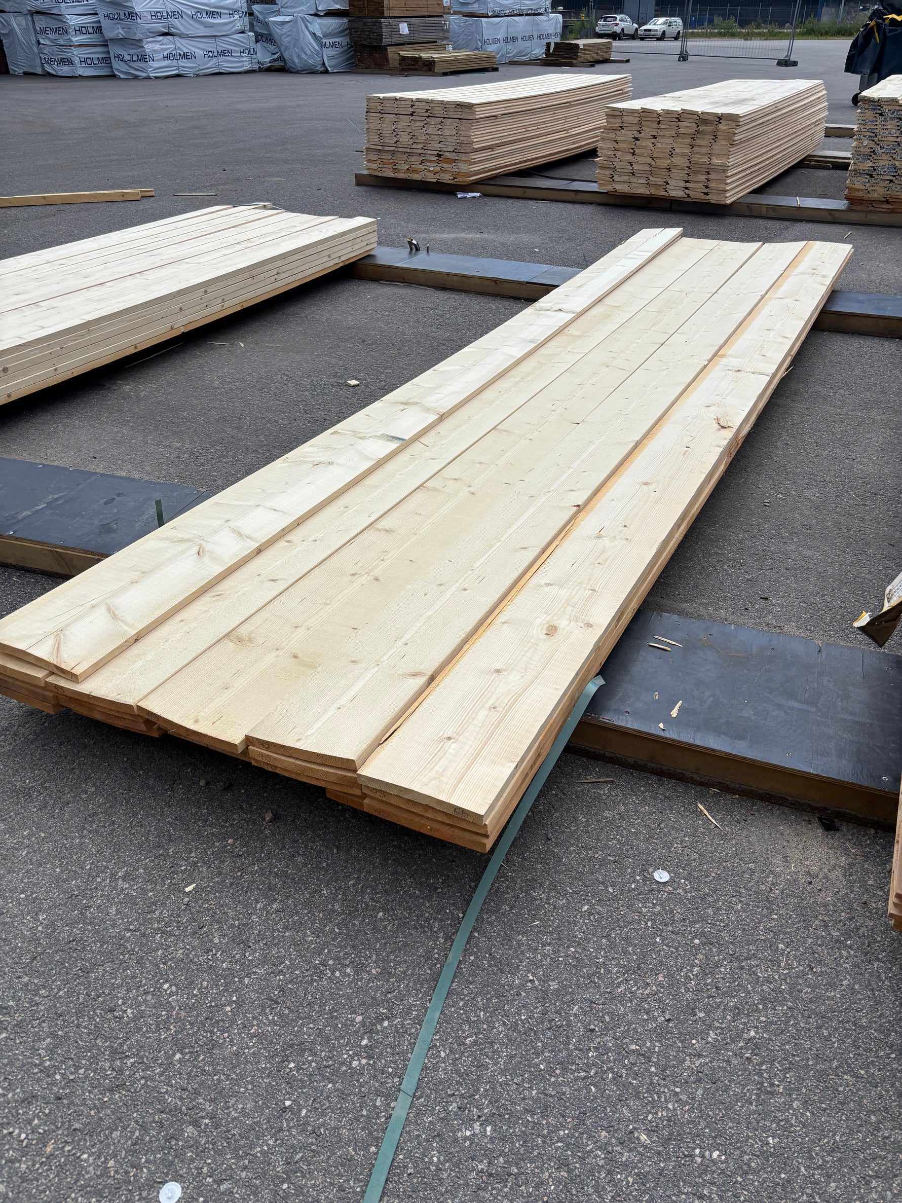 Paket Finsågade Brädor 22x220mm, 22st 4,50m