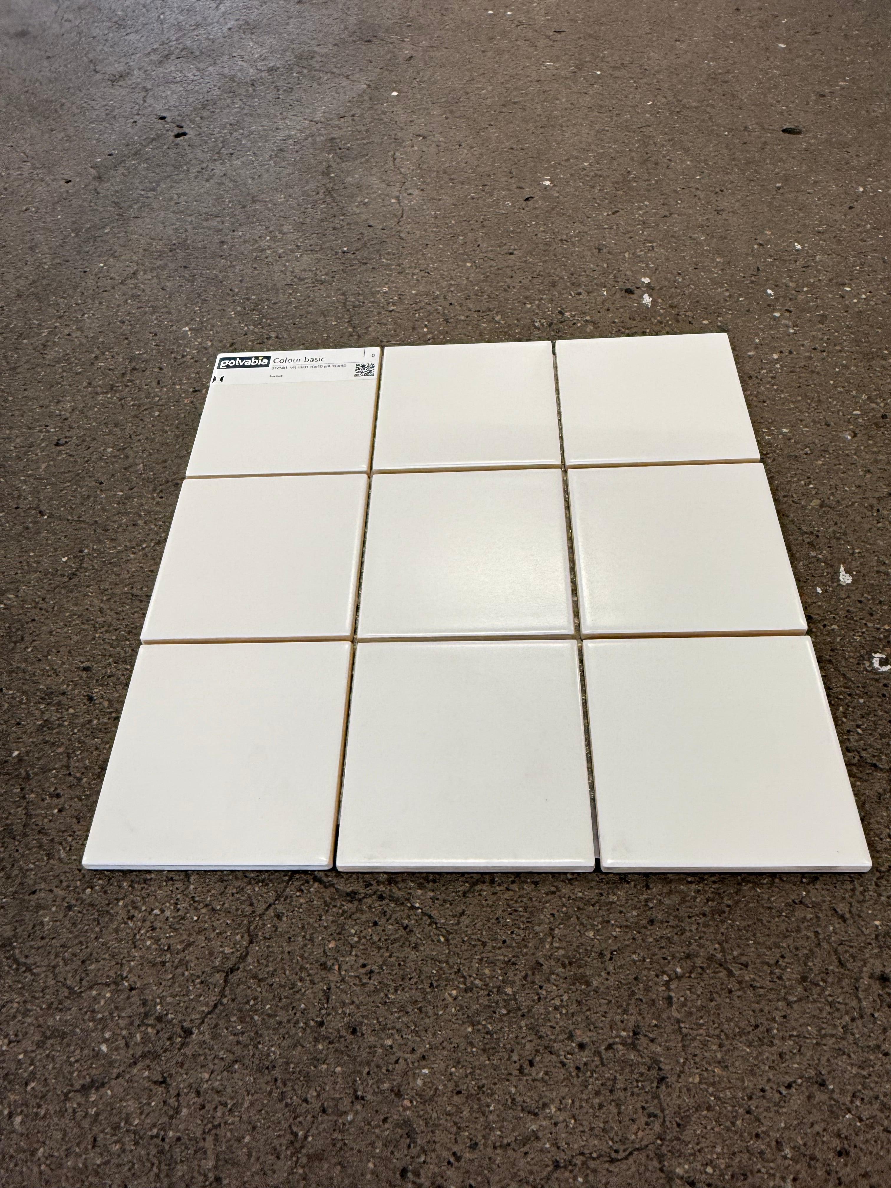 Kakel Plattor-  Vit Matt, 10x10