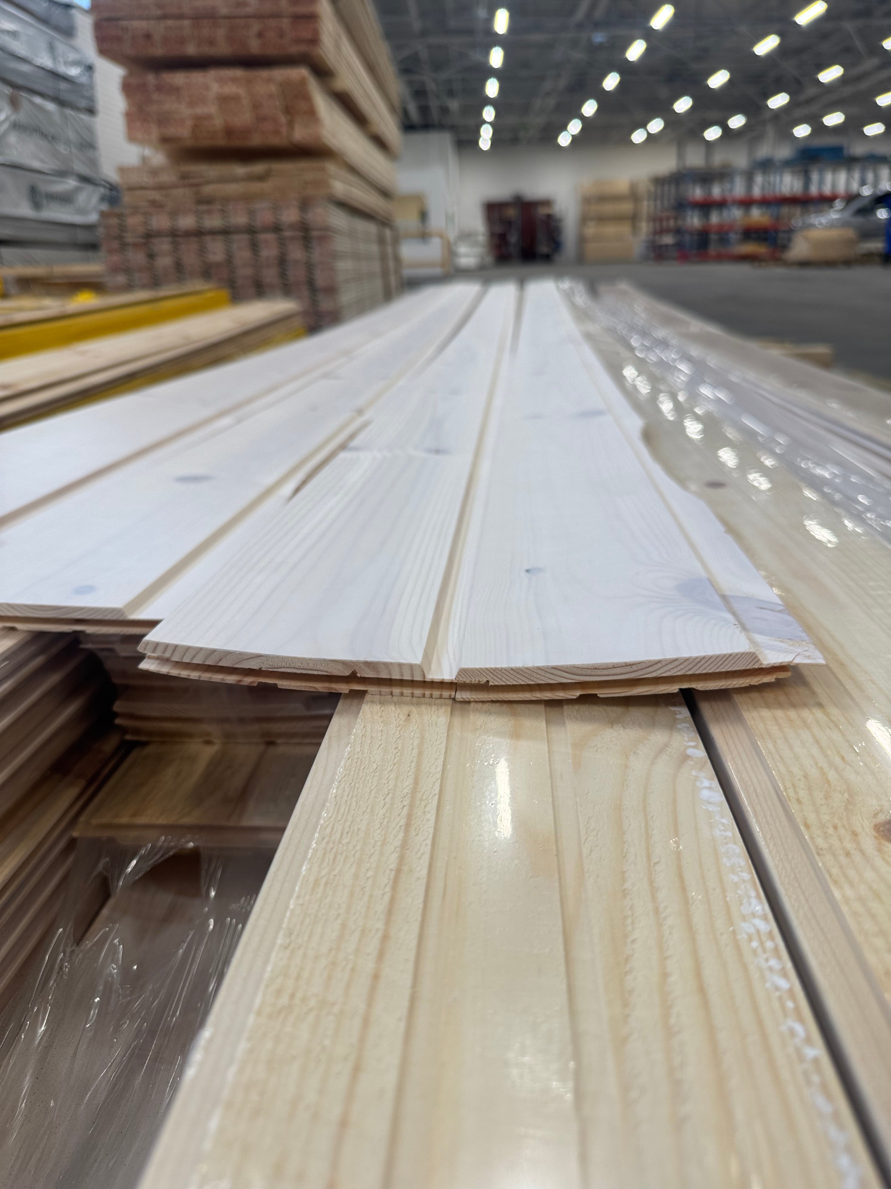 Paket Innerpanel Spårpanel 13x120mm – Skadat (Vitlaserad Ekonomi)