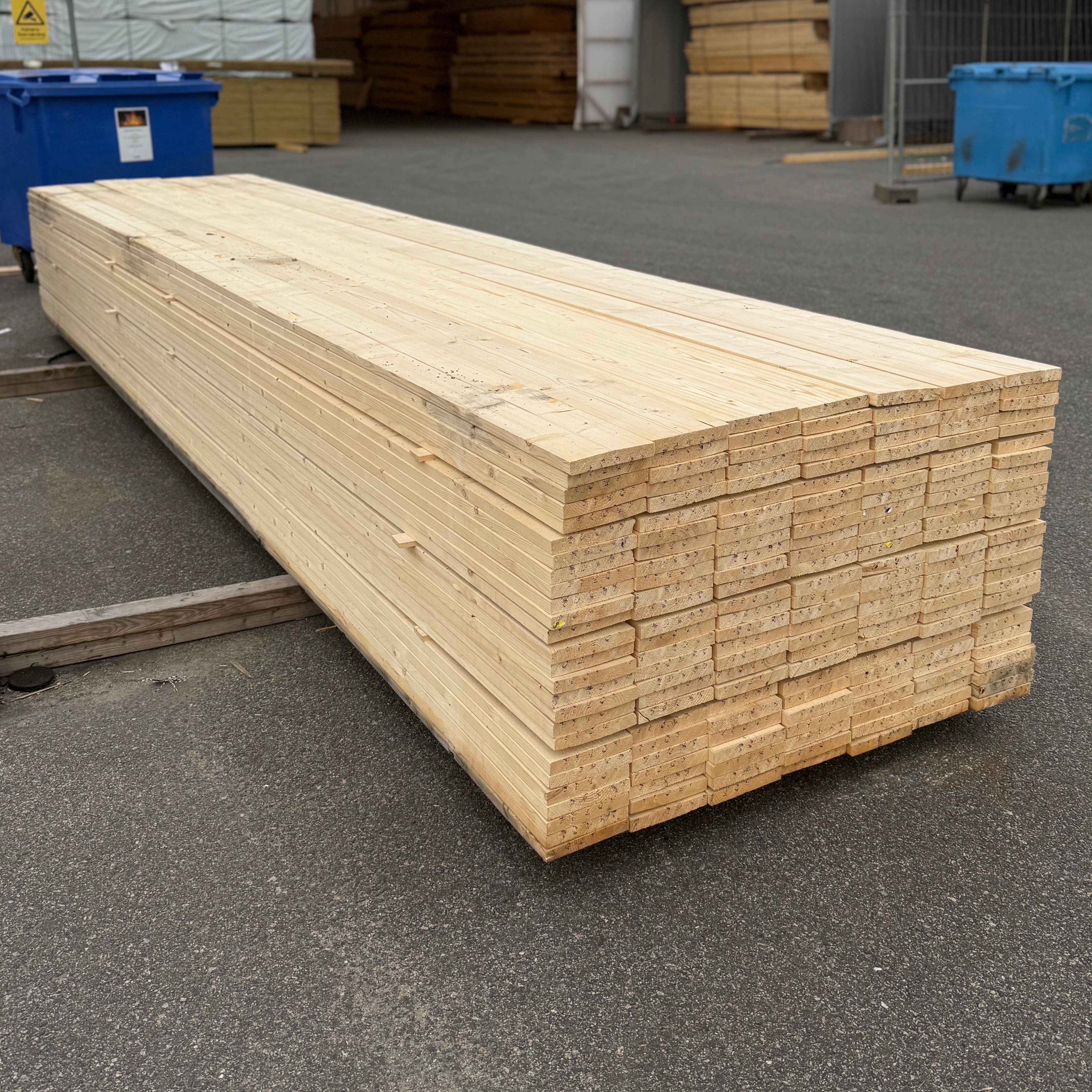 Paket Finsågade Brädor 22x145mm 4.80m- 182st (Fuktskadat)
