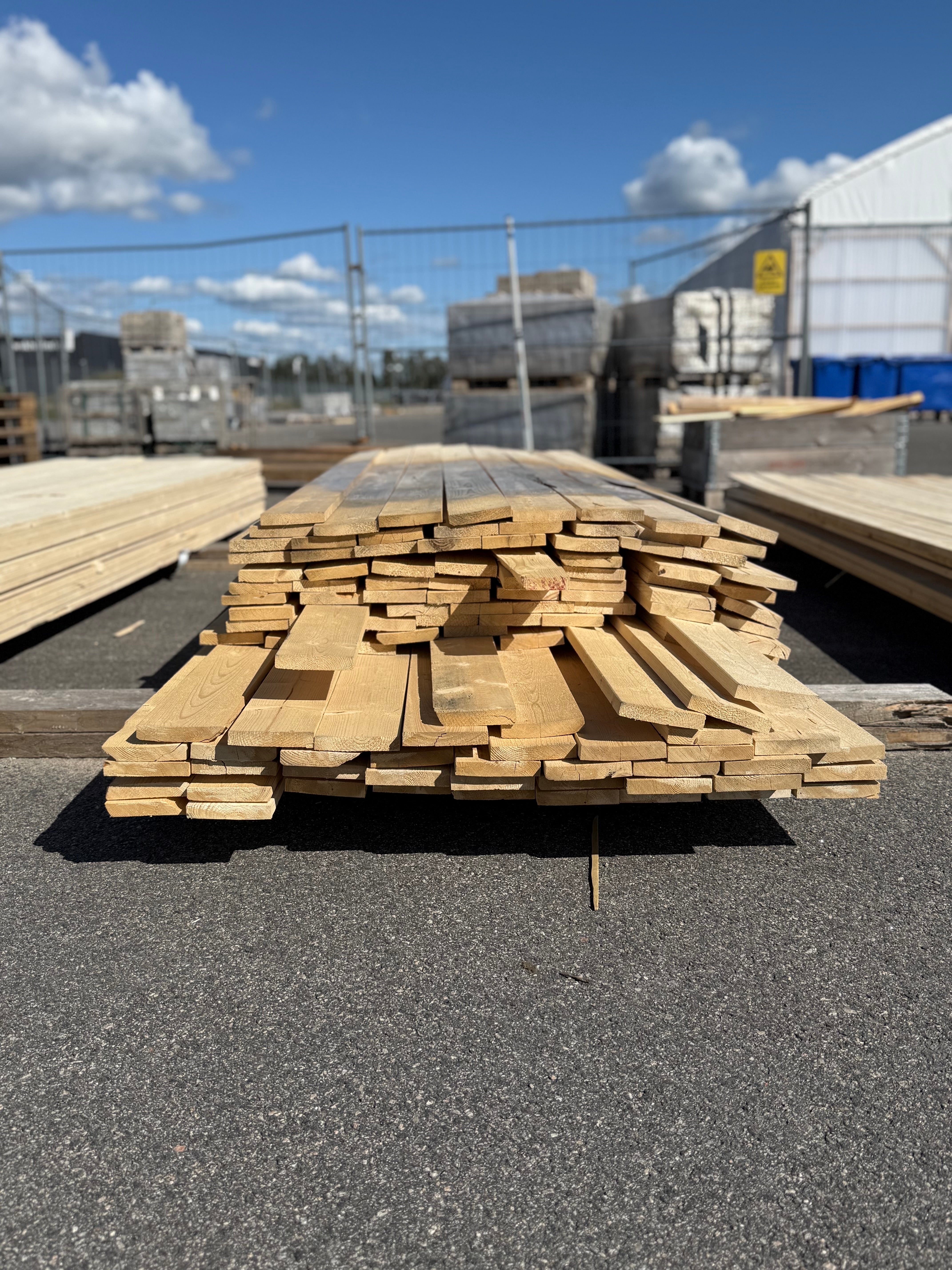 Paket Finsågad Panel 22x120mm 114st 3.0–3.60m – Andra sortering