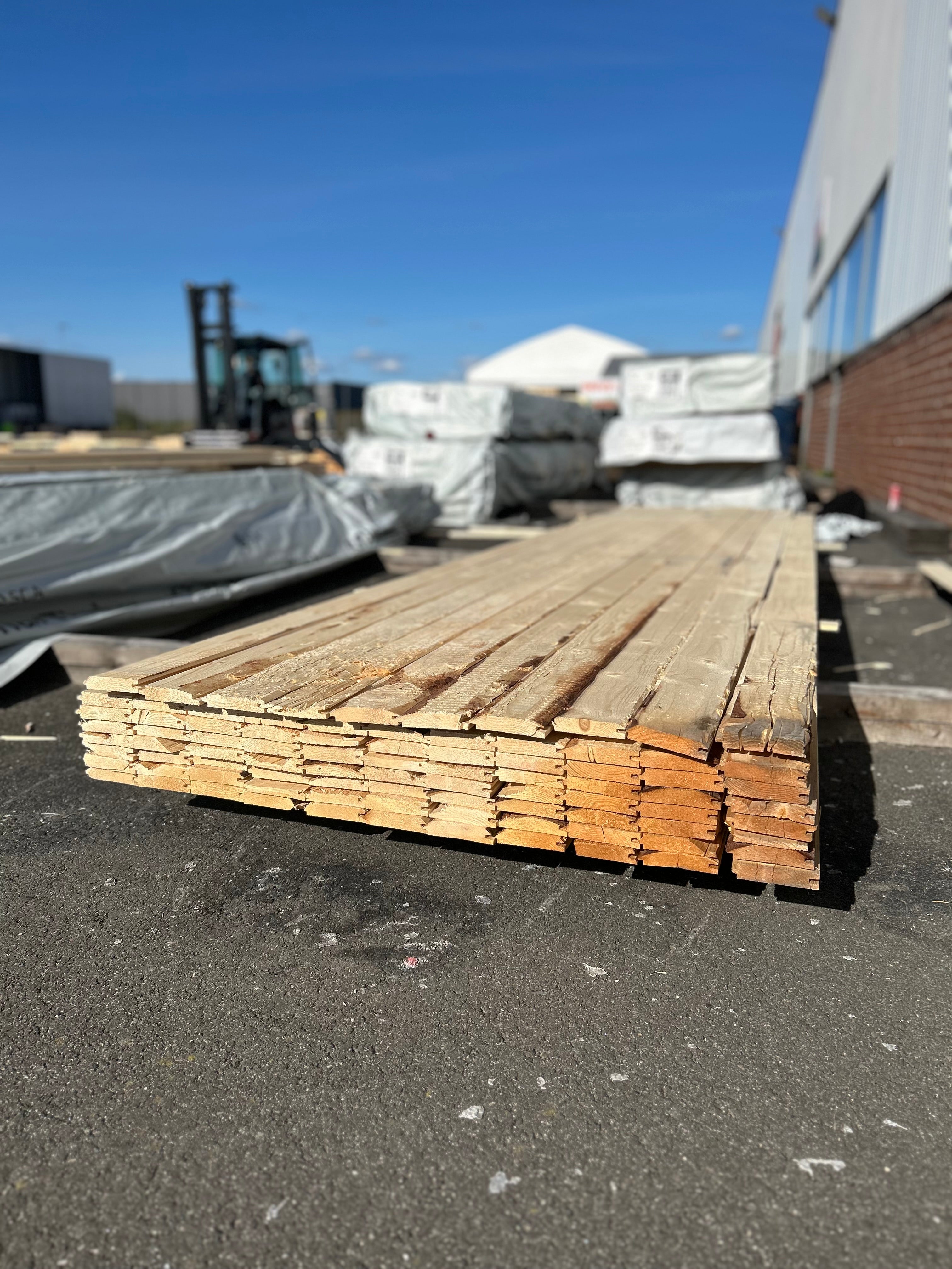 Paket Råspont 22x120mm 87st 4.20m – Andra sortering