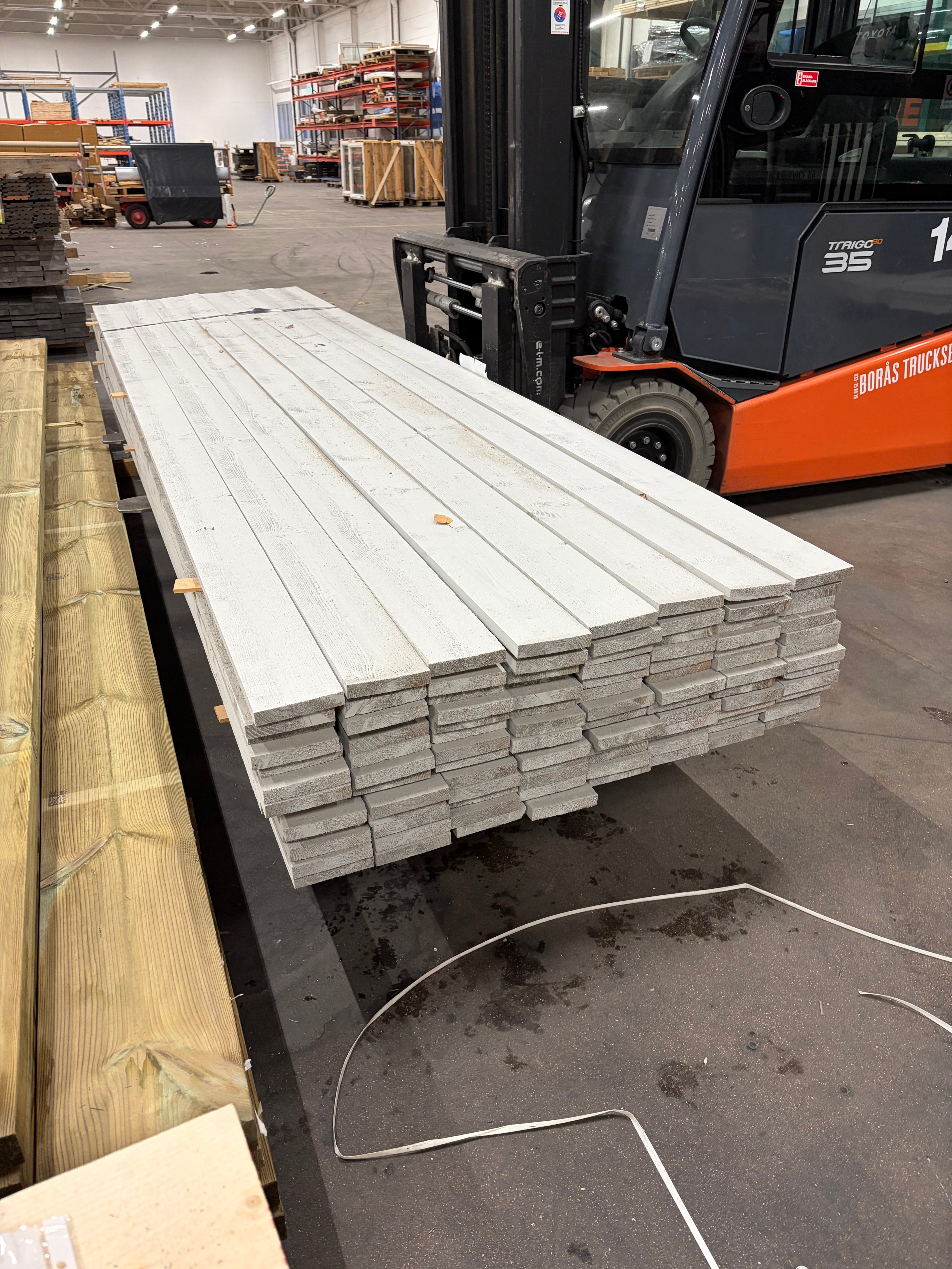 Paket Finsågad Bräda 21x120 mm – 104st (3,90 m, Målad NCS S 3000-N)