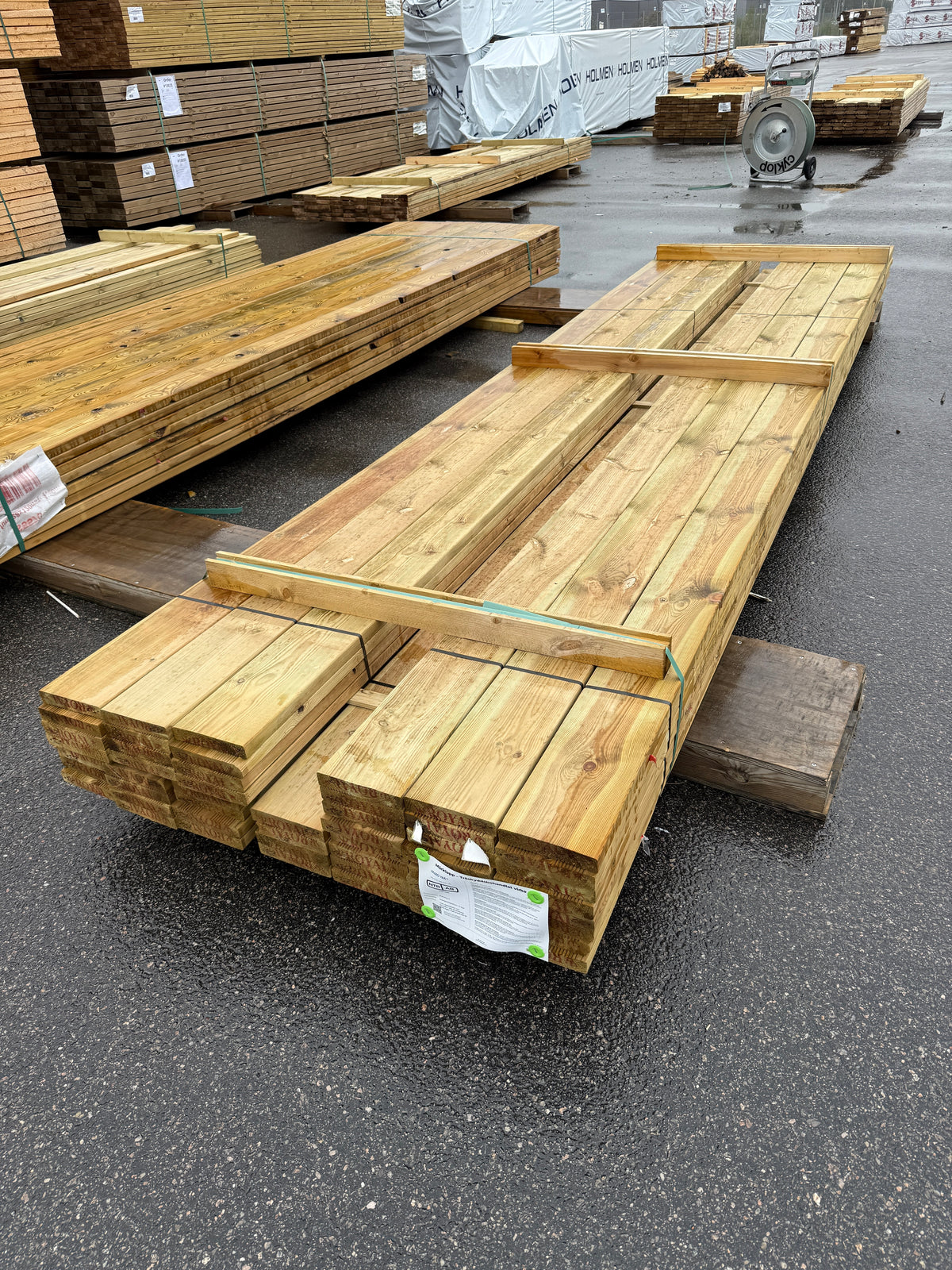 Paket Tryckimpregnerad Rillad Trall 28x145mm – 52st, 4,20m