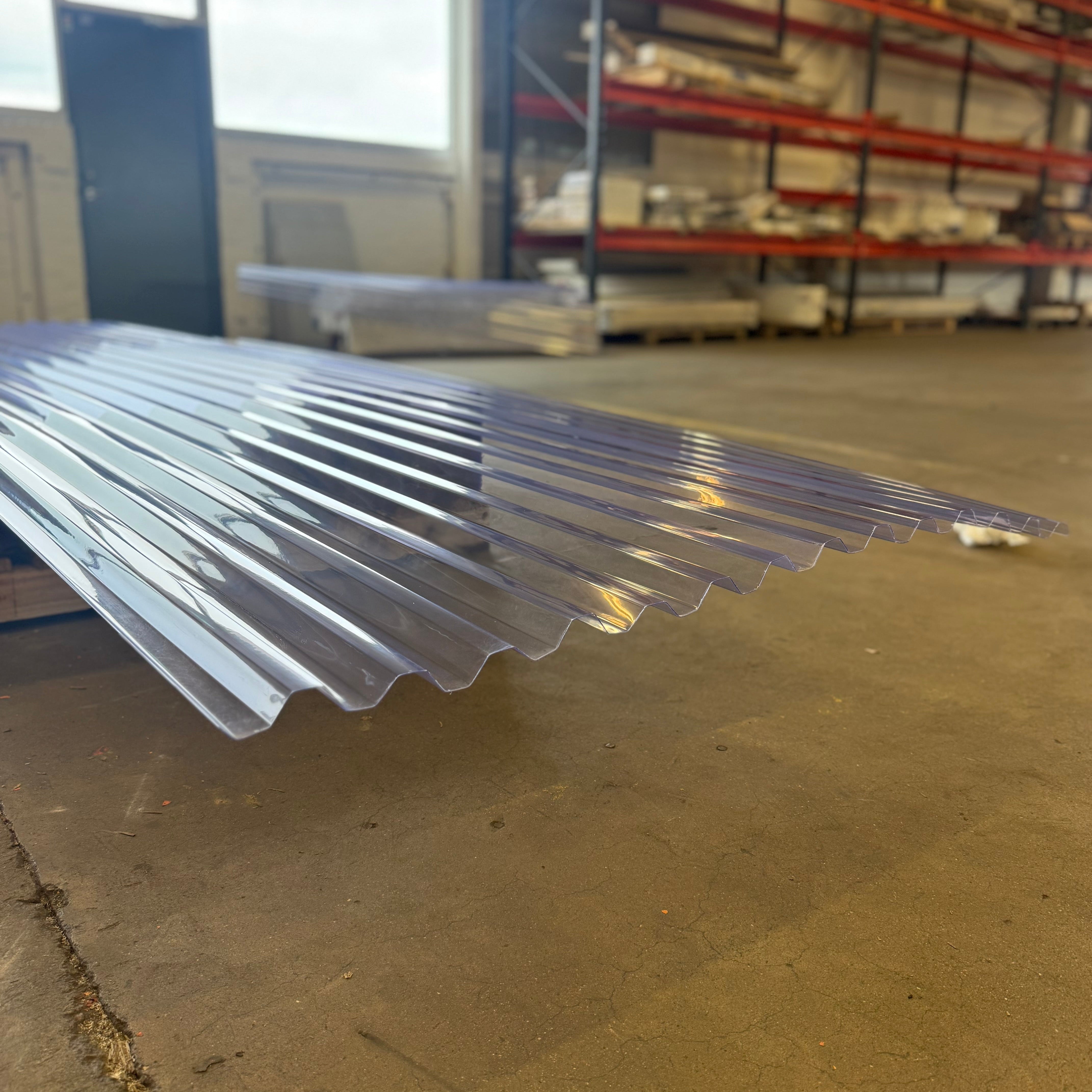 Takplast Korrugerad PVC Klar 0,9mm