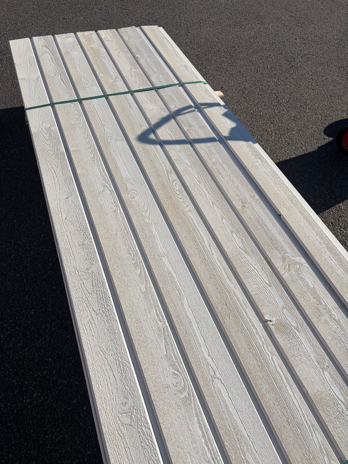 Paket Ytterpanel Dubbelfas 22×145 mm 4,50 m – Vit Grundmålad, 98 st