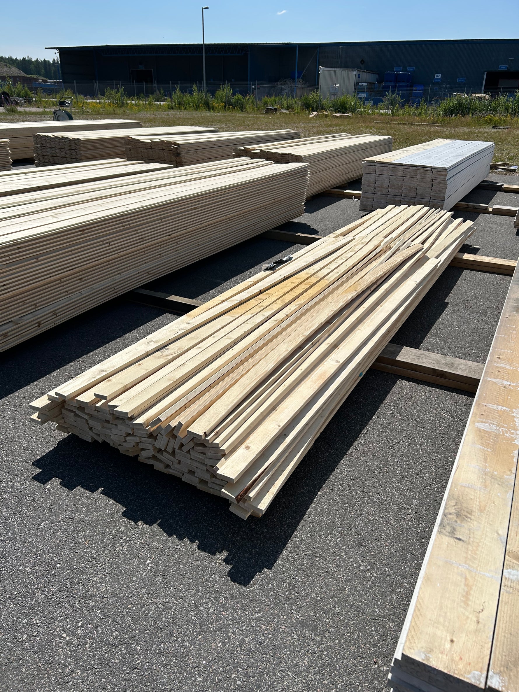 Paket Finsågade Brädor 22x70mm ca 120st Obehandlade