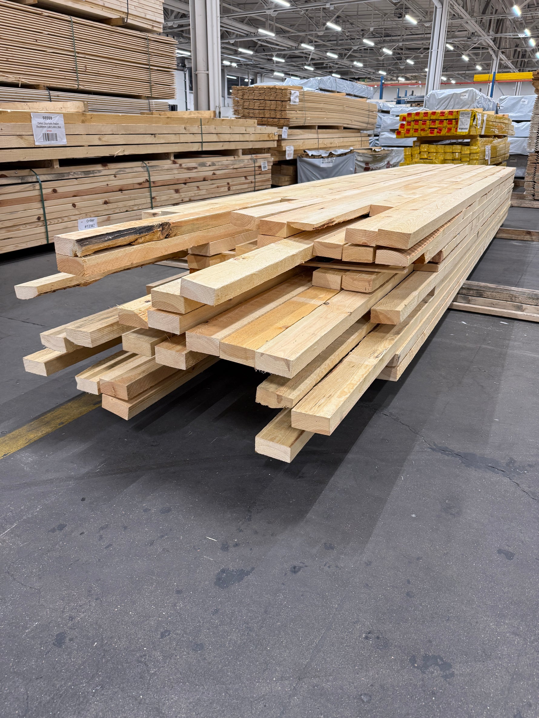 Paket Ohyvlade Reglar 47x100mm (4.20-5.40m) 100st- Furu