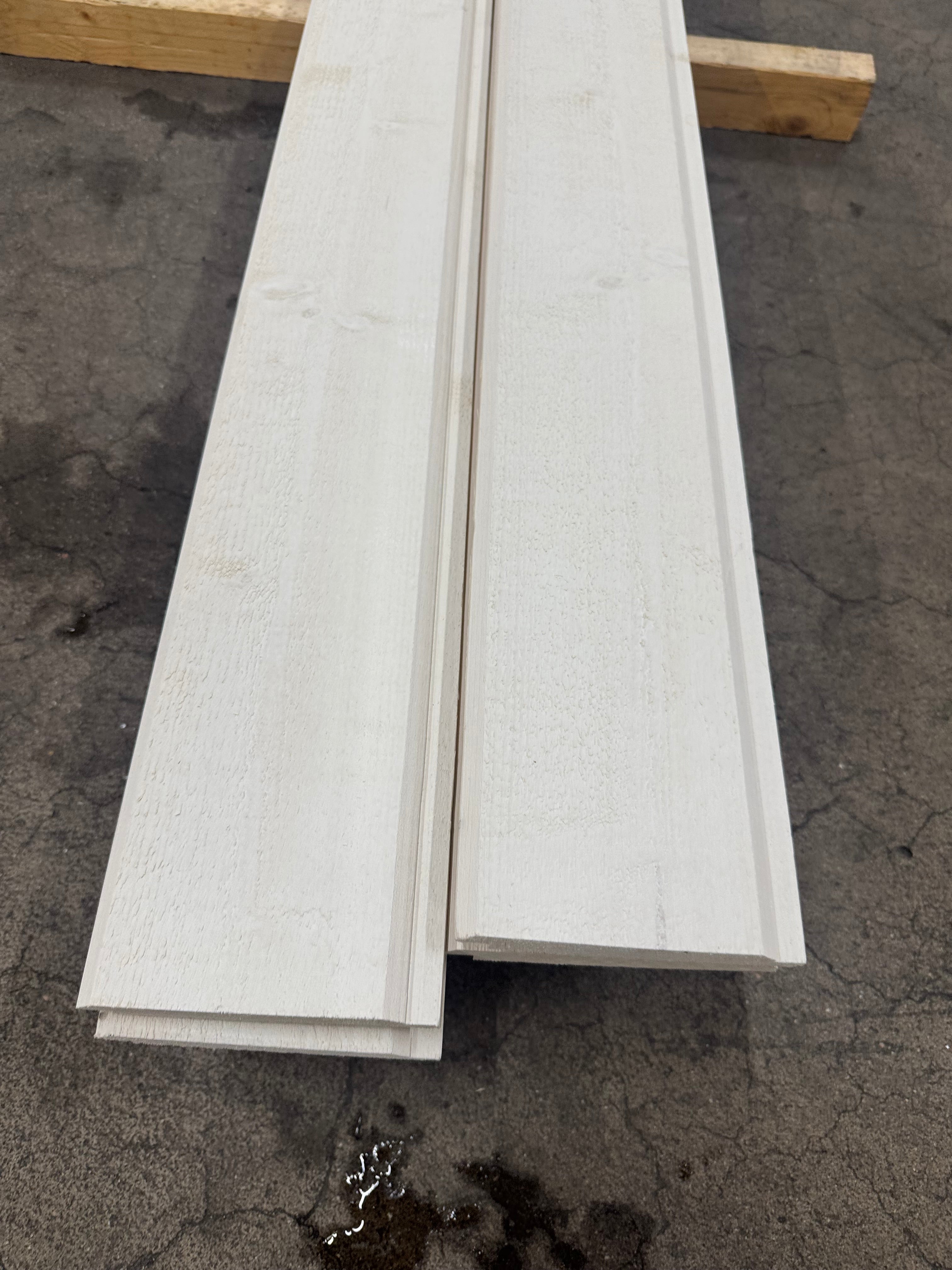 Paket Ytterpanel Dubbelfas 22x145mm – 13 st (5,40 m, Vit Alkydoljefärg)